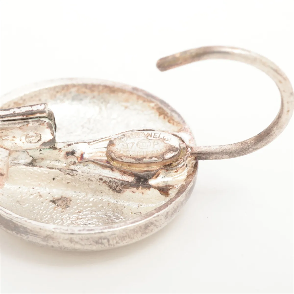 Coco Mark 97P Earrings (Pair) Metal Silver - Dents, — view 5