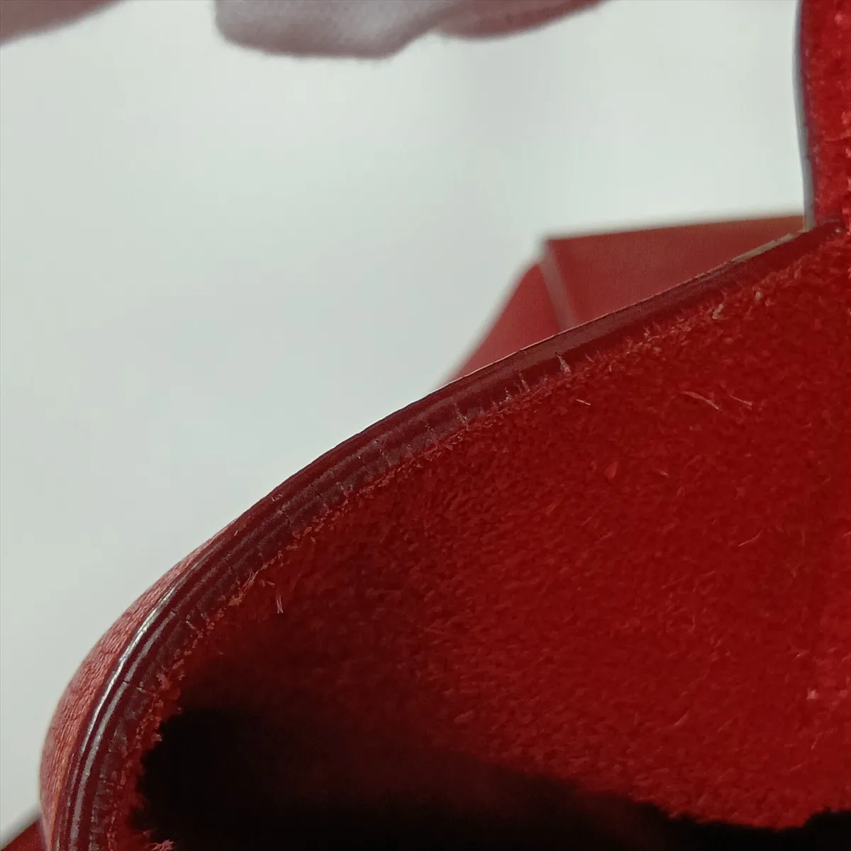 Belt Bag Micro Leather 2-Way Handbag Red — view 14
