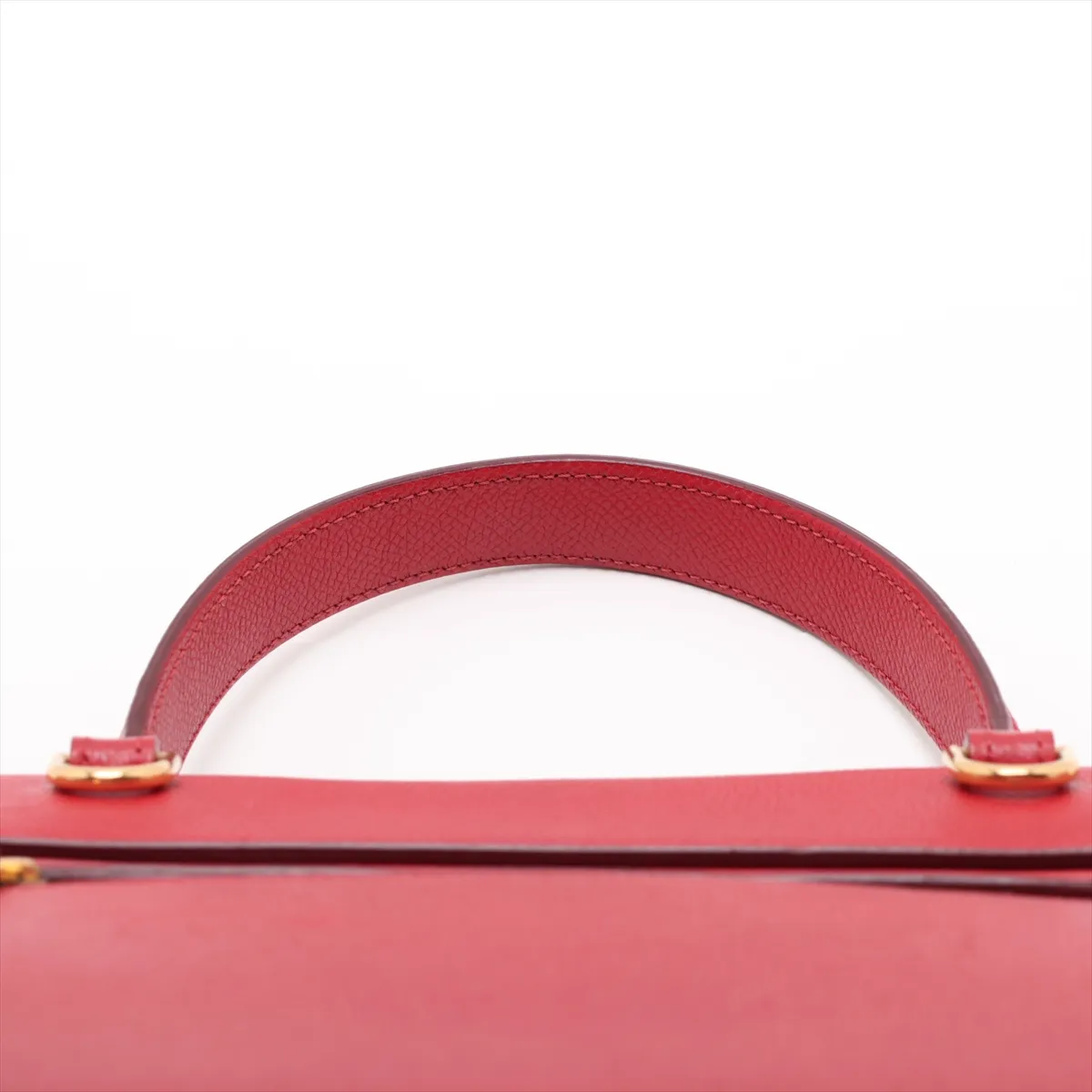Belt Bag Micro Leather 2-Way Handbag Red — view 6