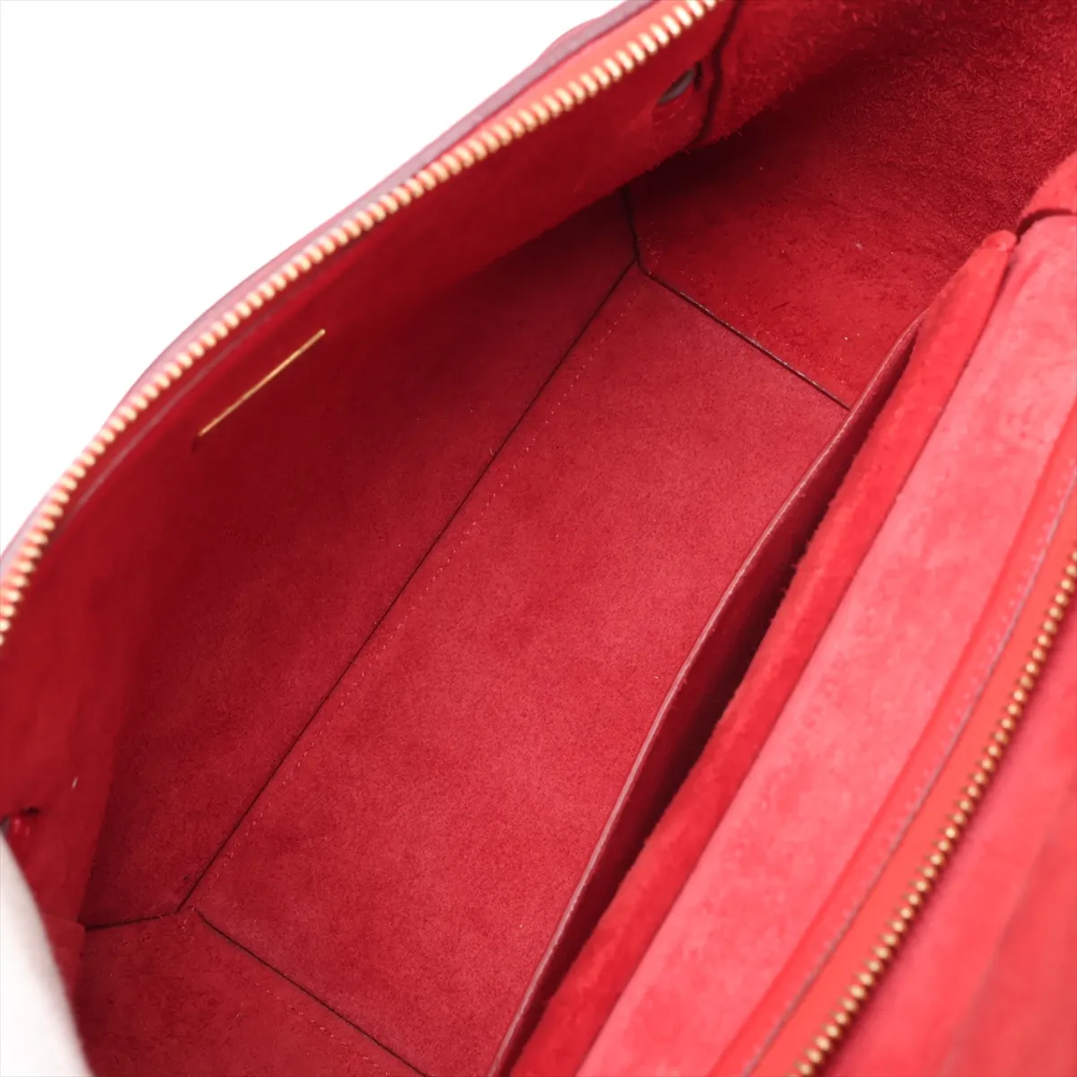 Belt Bag Micro Leather 2-Way Handbag Red — view 8