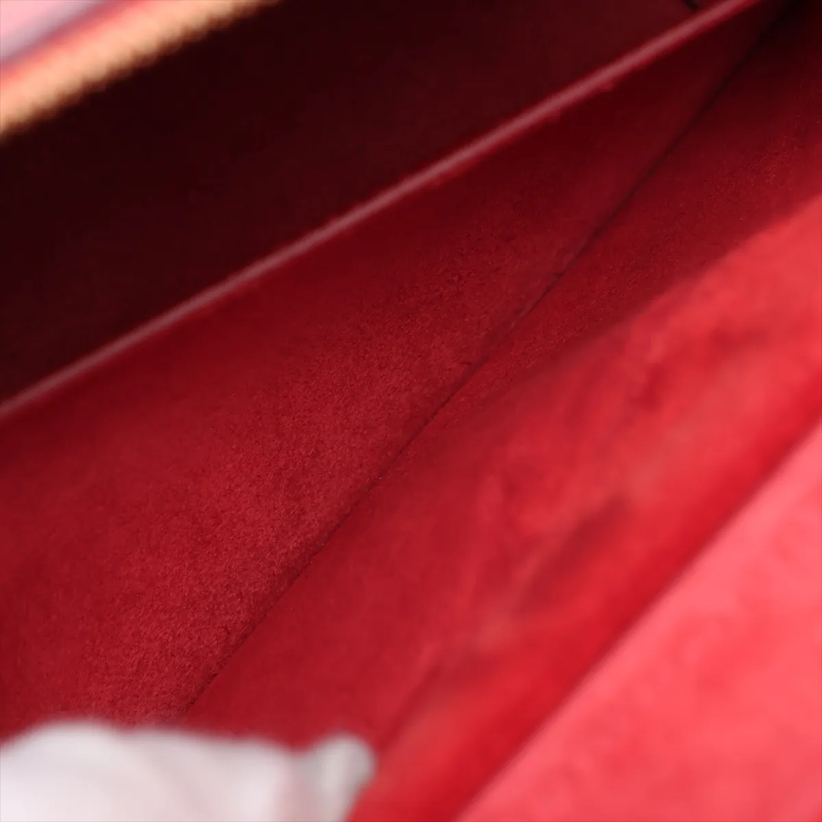 Belt Bag Micro Leather 2-Way Handbag Red — view 9