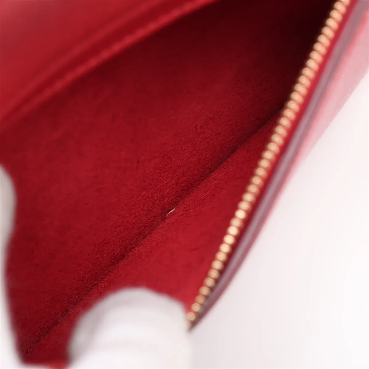 Belt Bag Micro Leather 2-Way Handbag Red — view 10