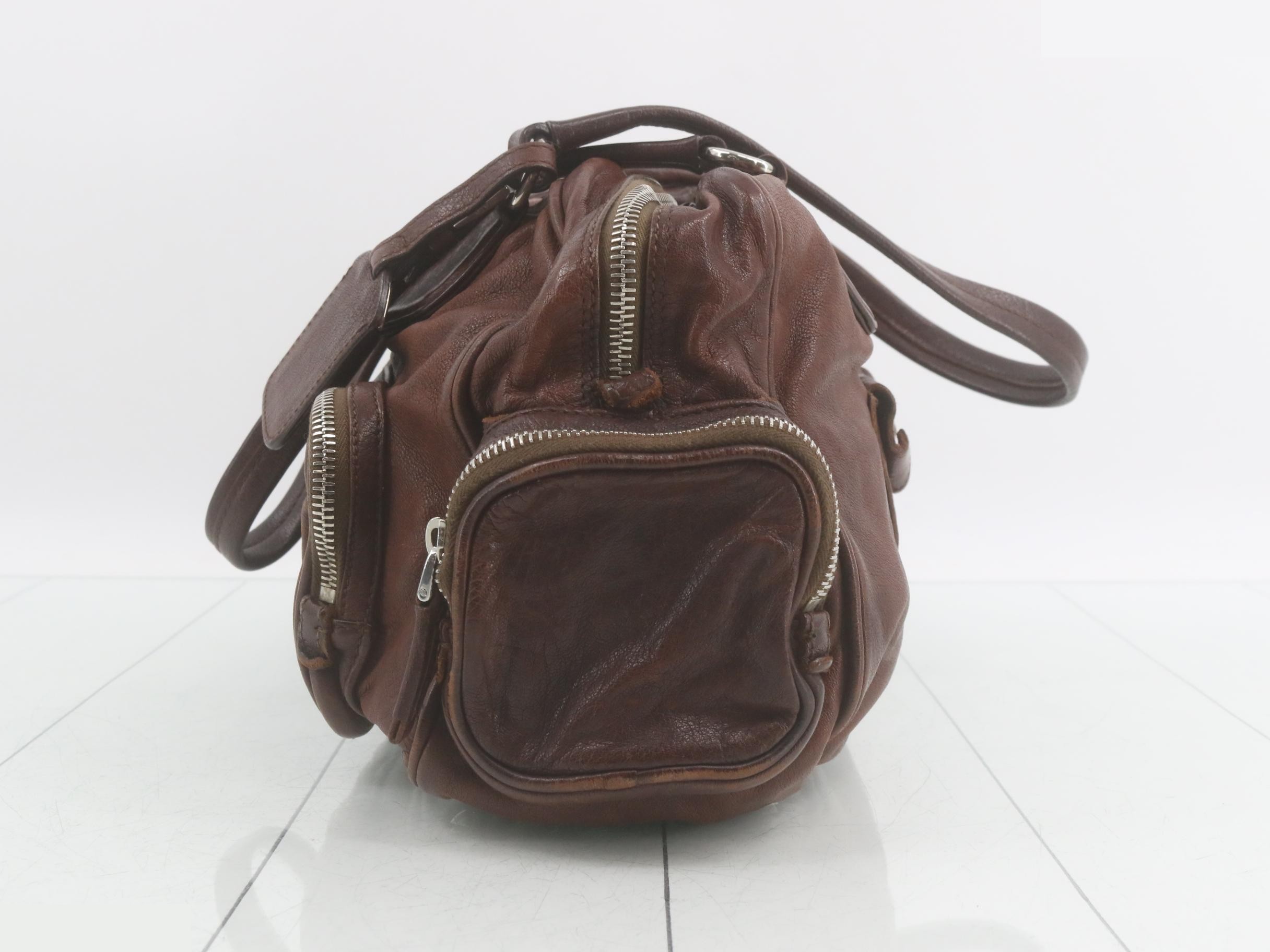 Washed Mini Boston Shoulder Bag — view 3