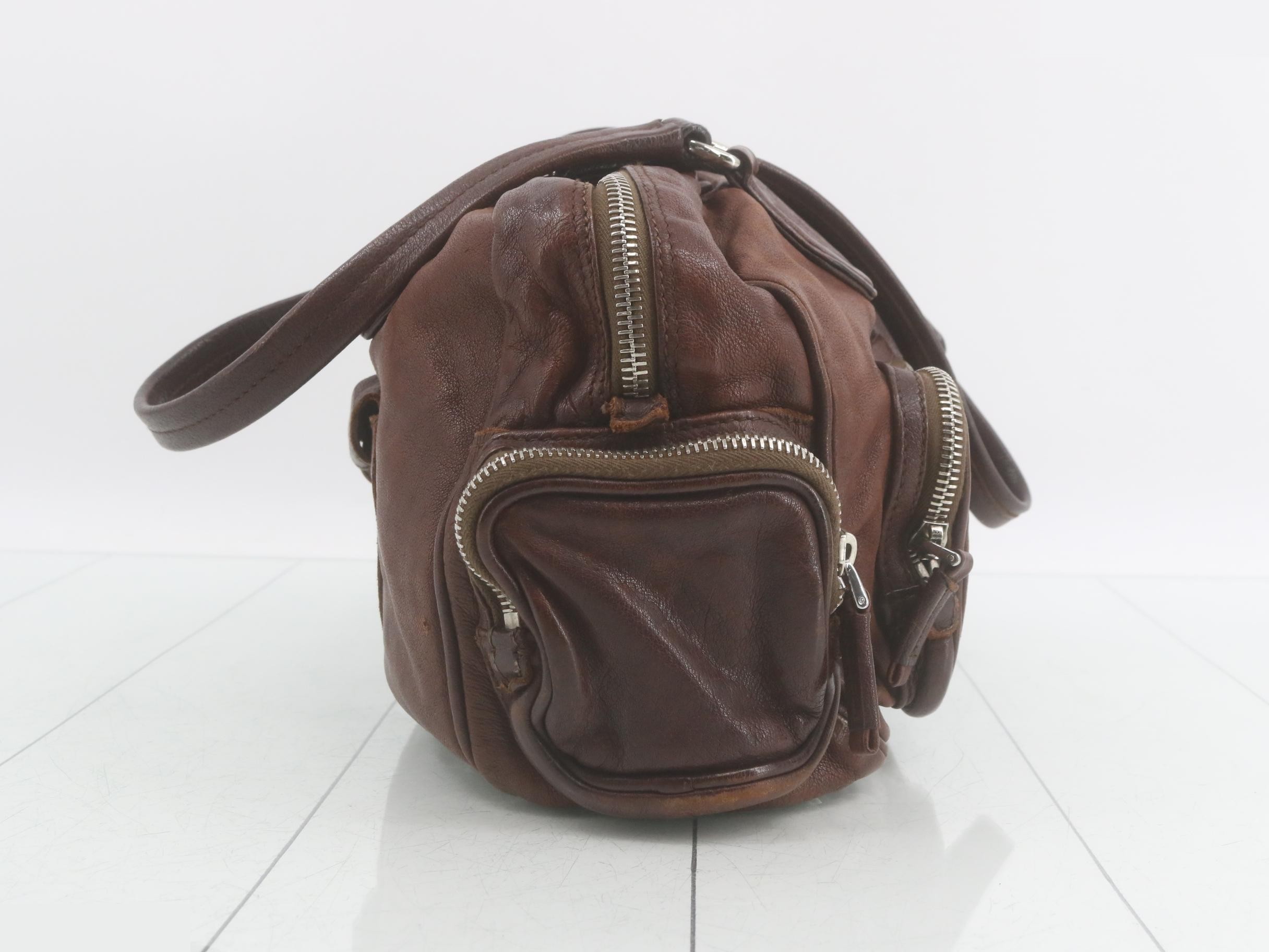 Washed Mini Boston Shoulder Bag — view 4