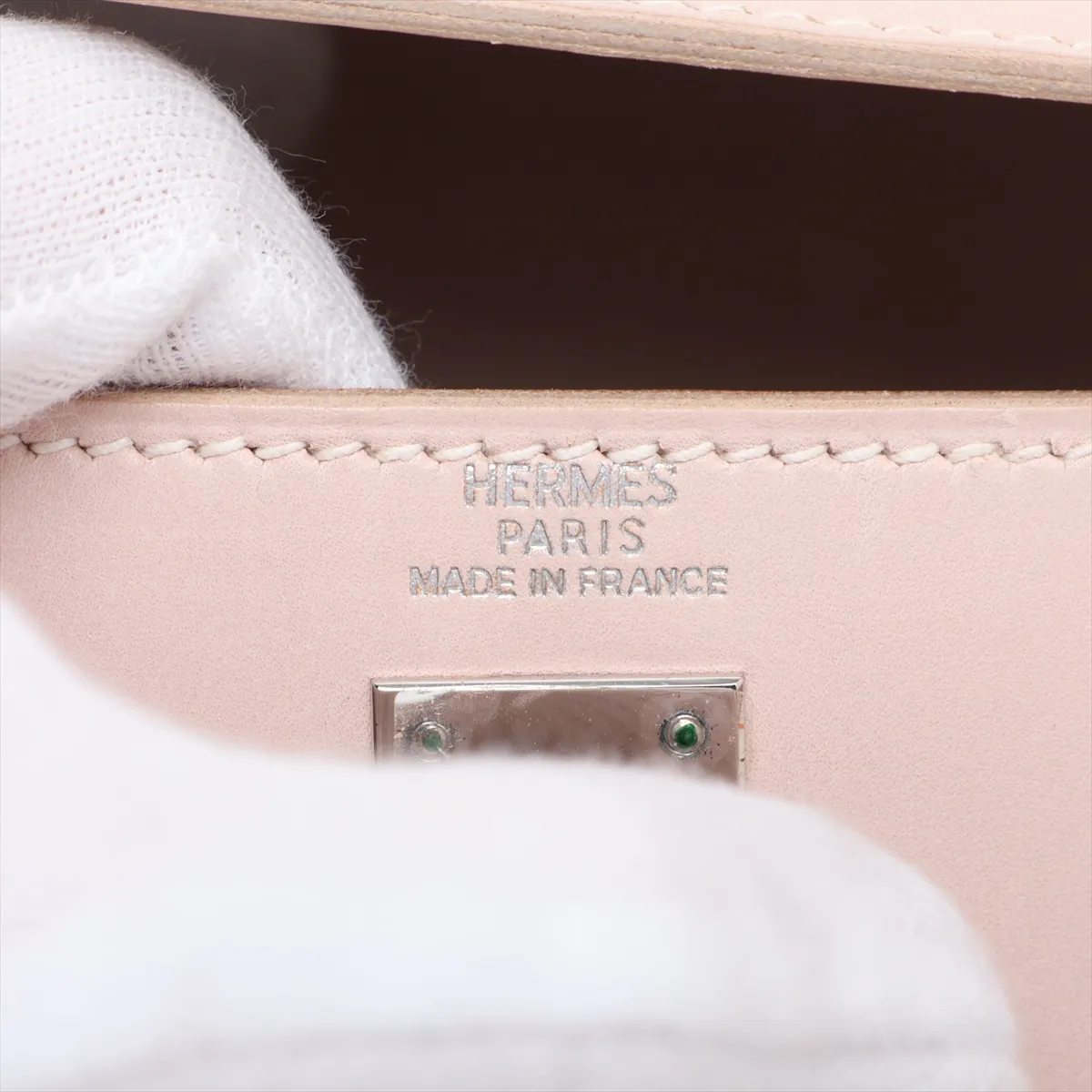 [Individually packaged] Hermes Kelly 25 Sellier Box Nepal Pink Silver Hardware E: 2001 — view 11