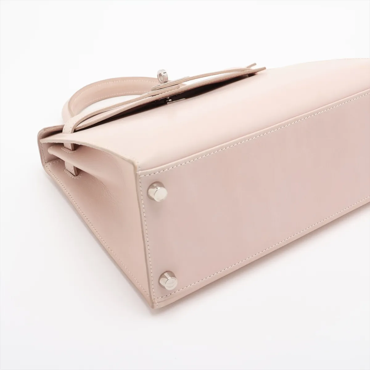 [Individually packaged] Hermes Kelly 25 Sellier Box Nepal Pink Silver Hardware E: 2001 — view 4
