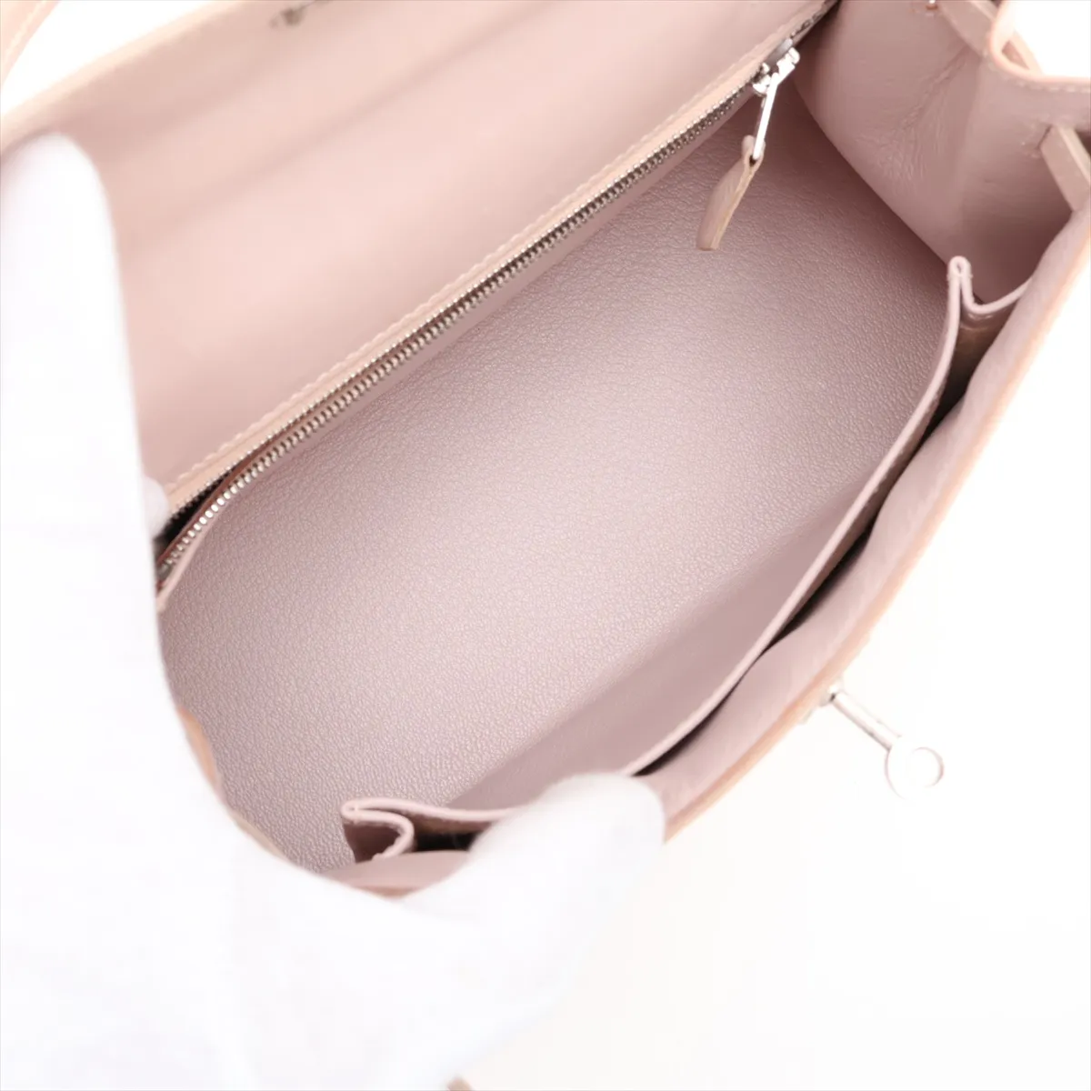 [Individually packaged] Hermes Kelly 25 Sellier Box Nepal Pink Silver Hardware E: 2001 — view 8