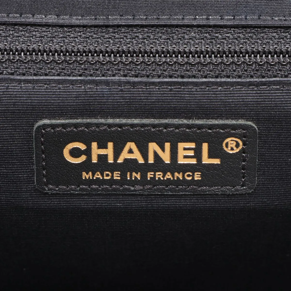 Matelassé Lambskin Single Flap Double Chain Bag, Navy, Gold Hardware, 20671764 (Serial Number in the 20s) — view 10