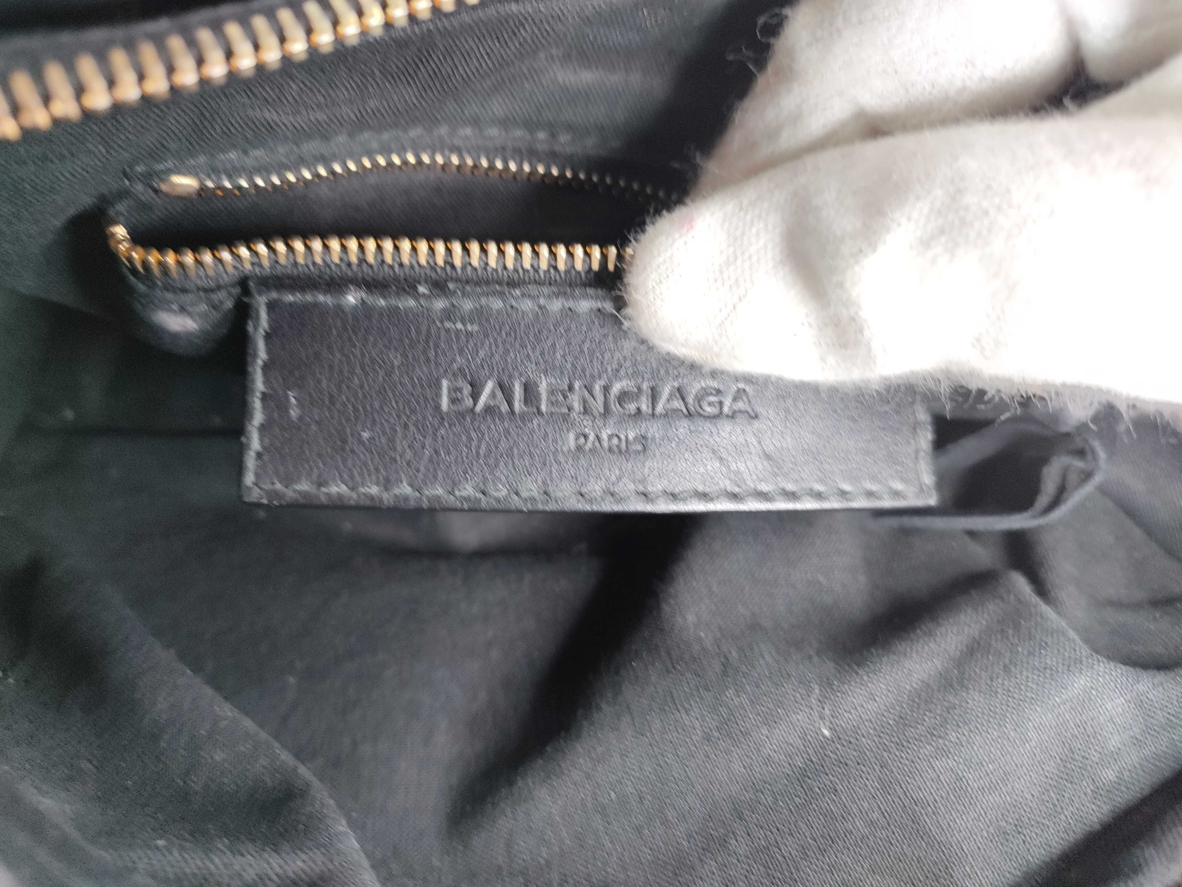 The City Balenciaga CITY Suede 2-Way Bag Metallic Handbag — view 12