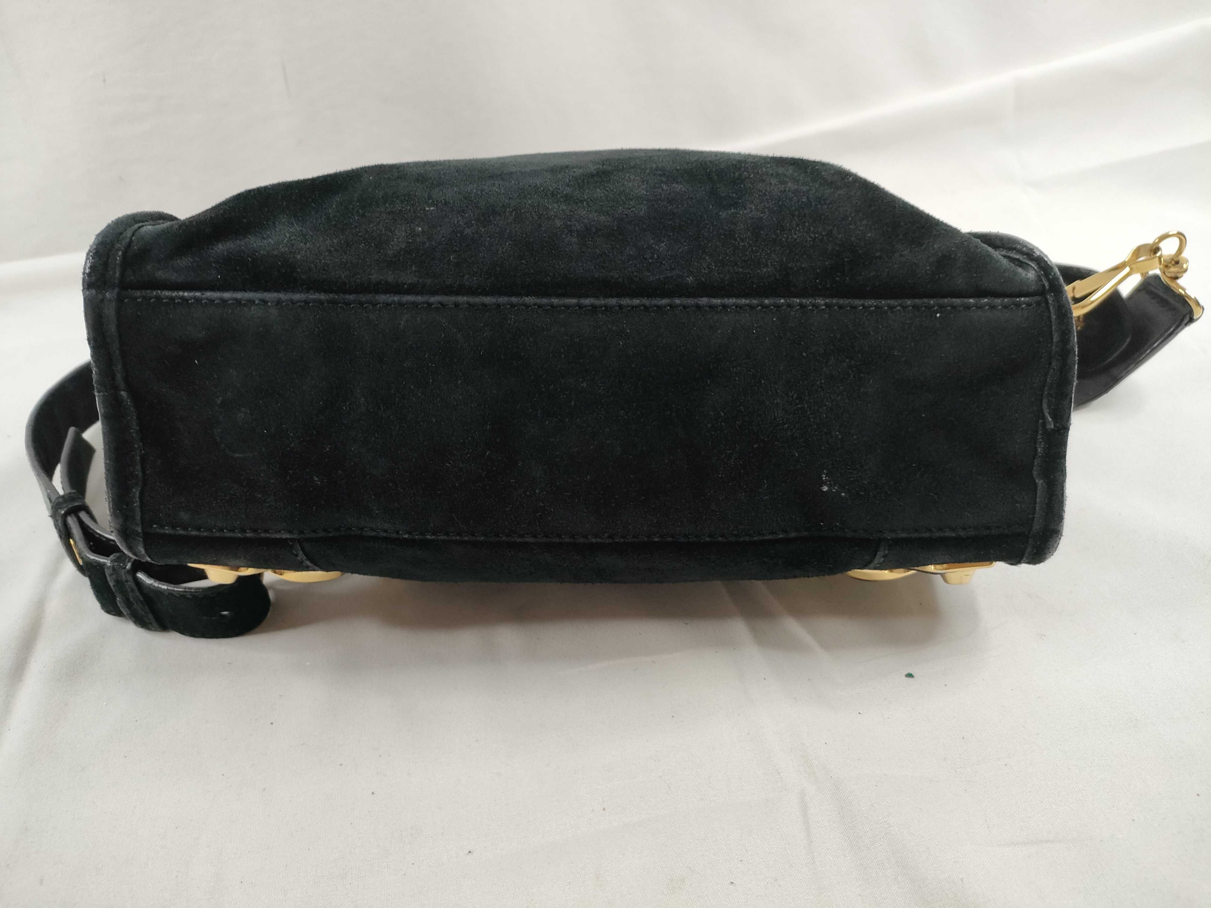 The City Balenciaga CITY Suede 2-Way Bag Metallic Handbag — view 4