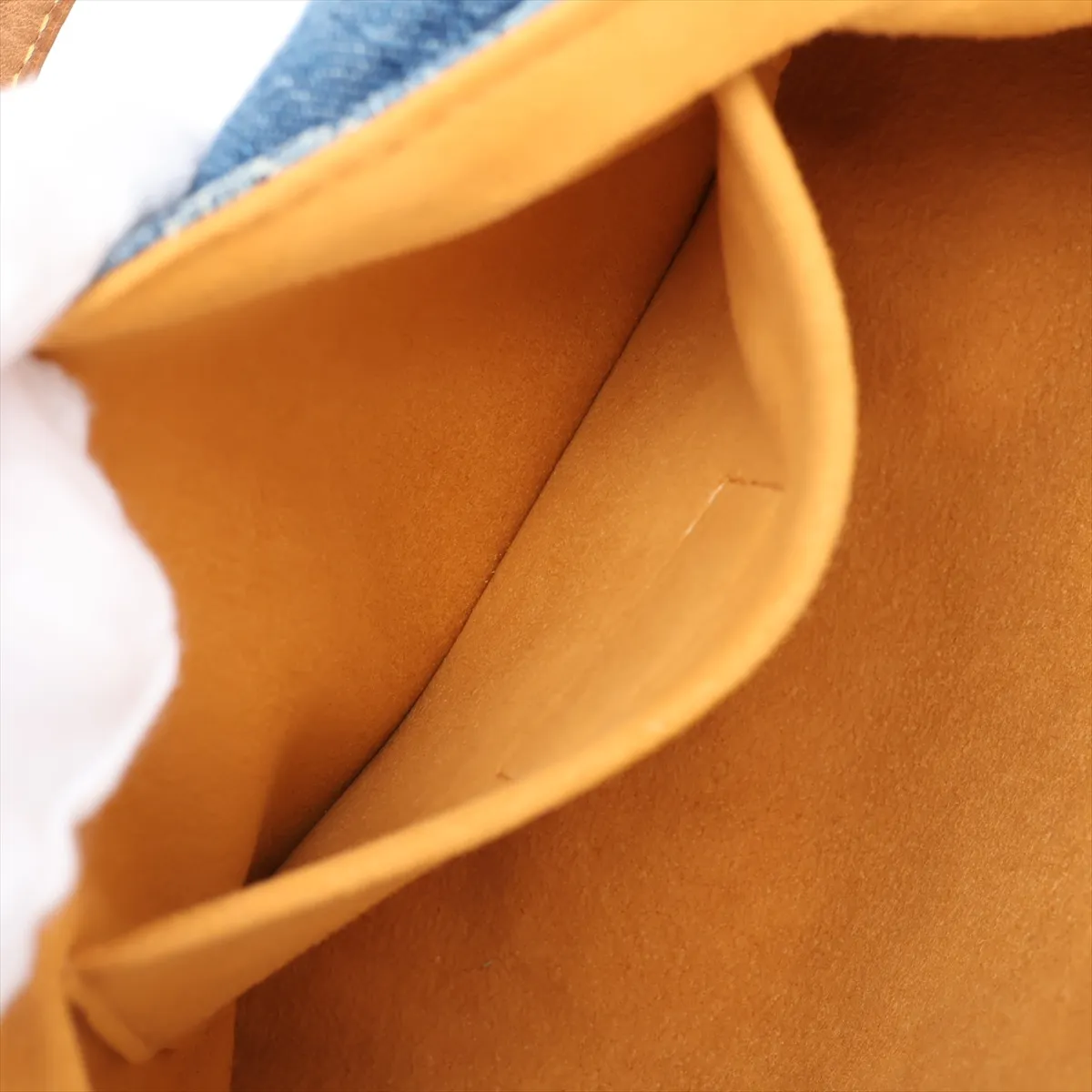 Monogram Denim Mini Pleaty M95050 CA1015 Blue x Brown — view 8