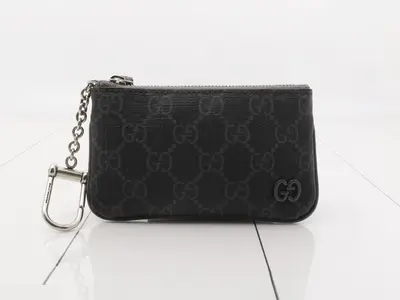 820666 Key Pouch, Gray Trim