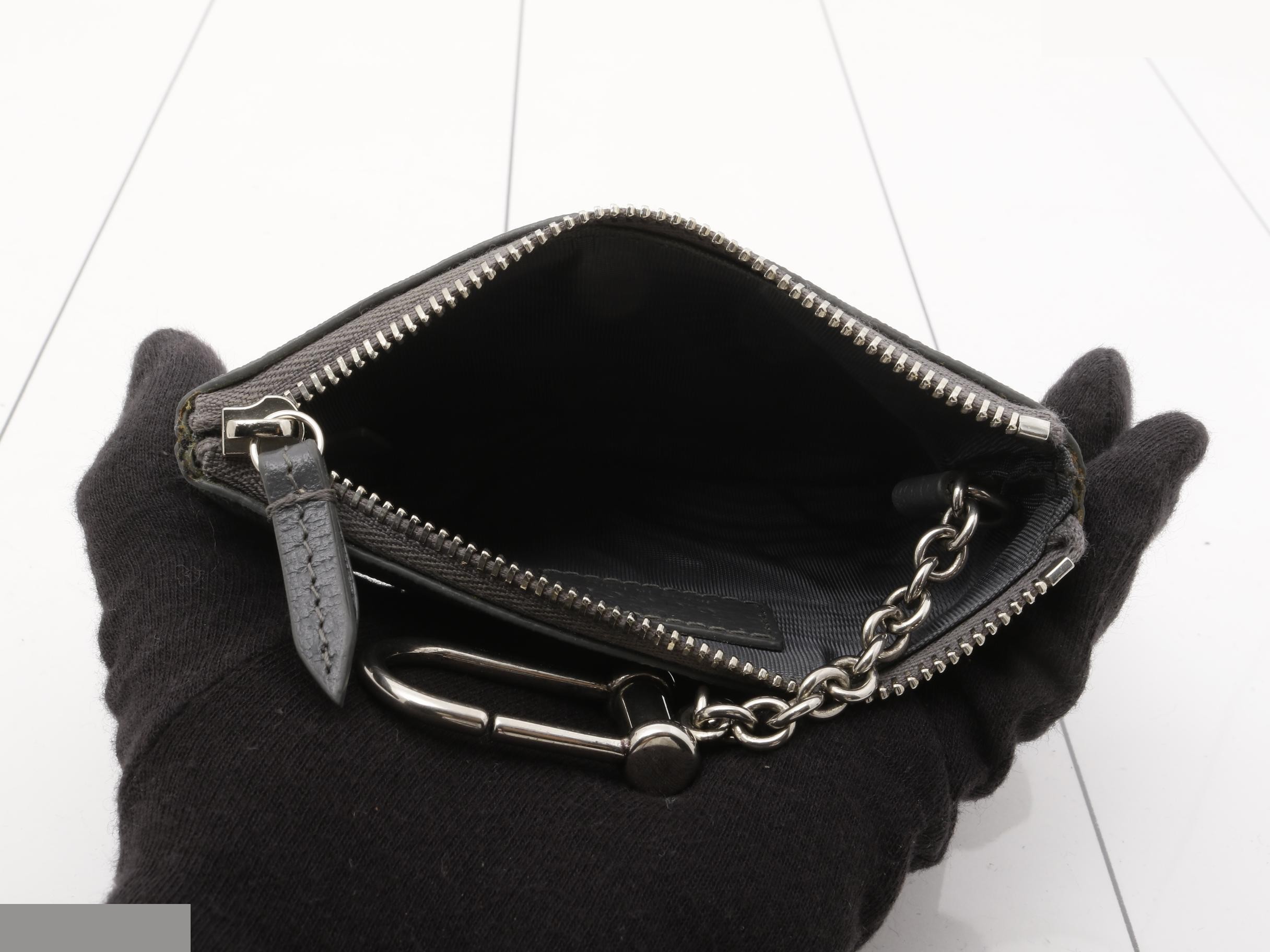 820666 Key Pouch, Gray Trim — view 4
