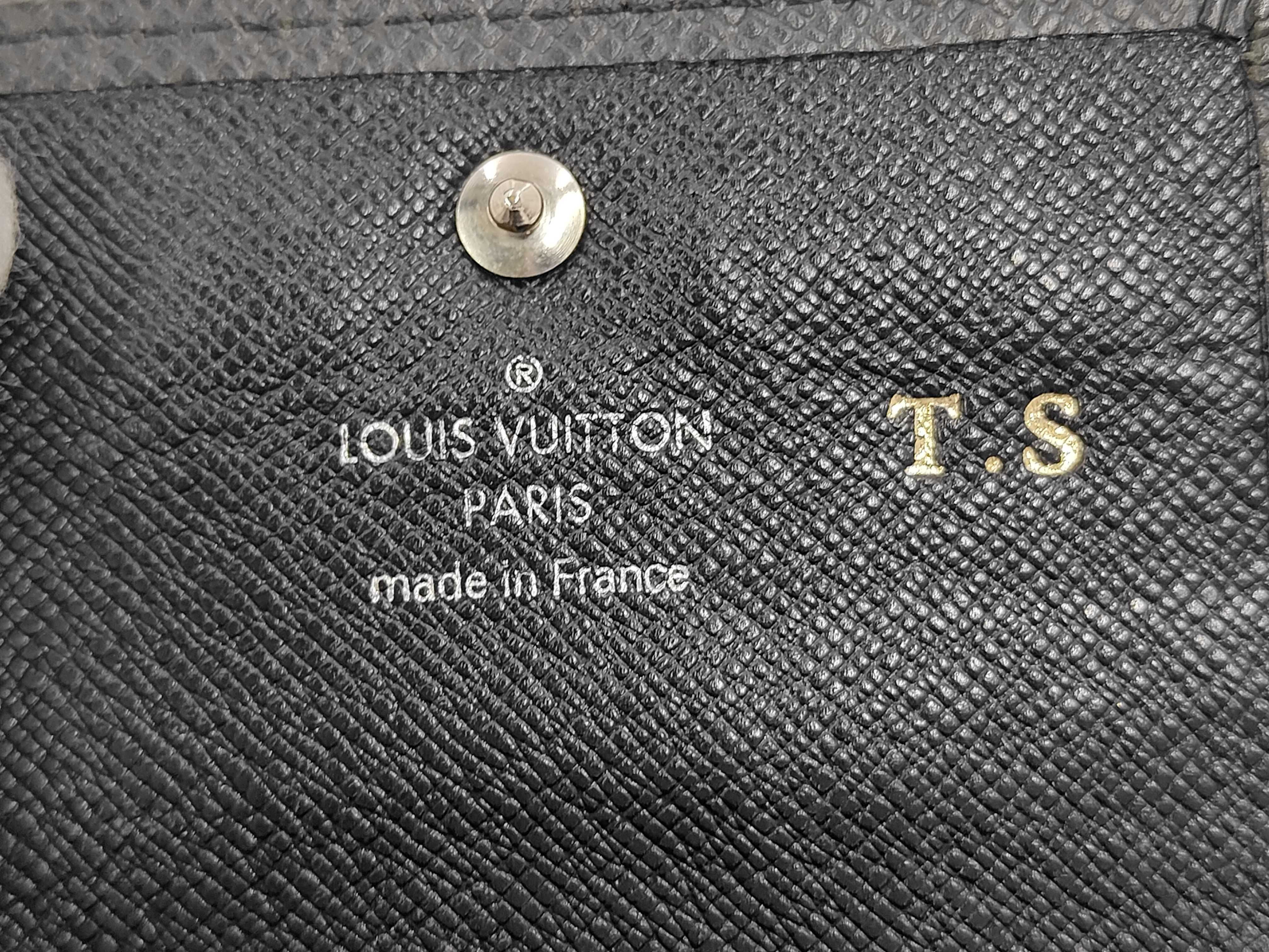 Taiga Louis Vuitton Taiga Porte Monnaie Sergey Ardoise CT0112 Wallet — view 4