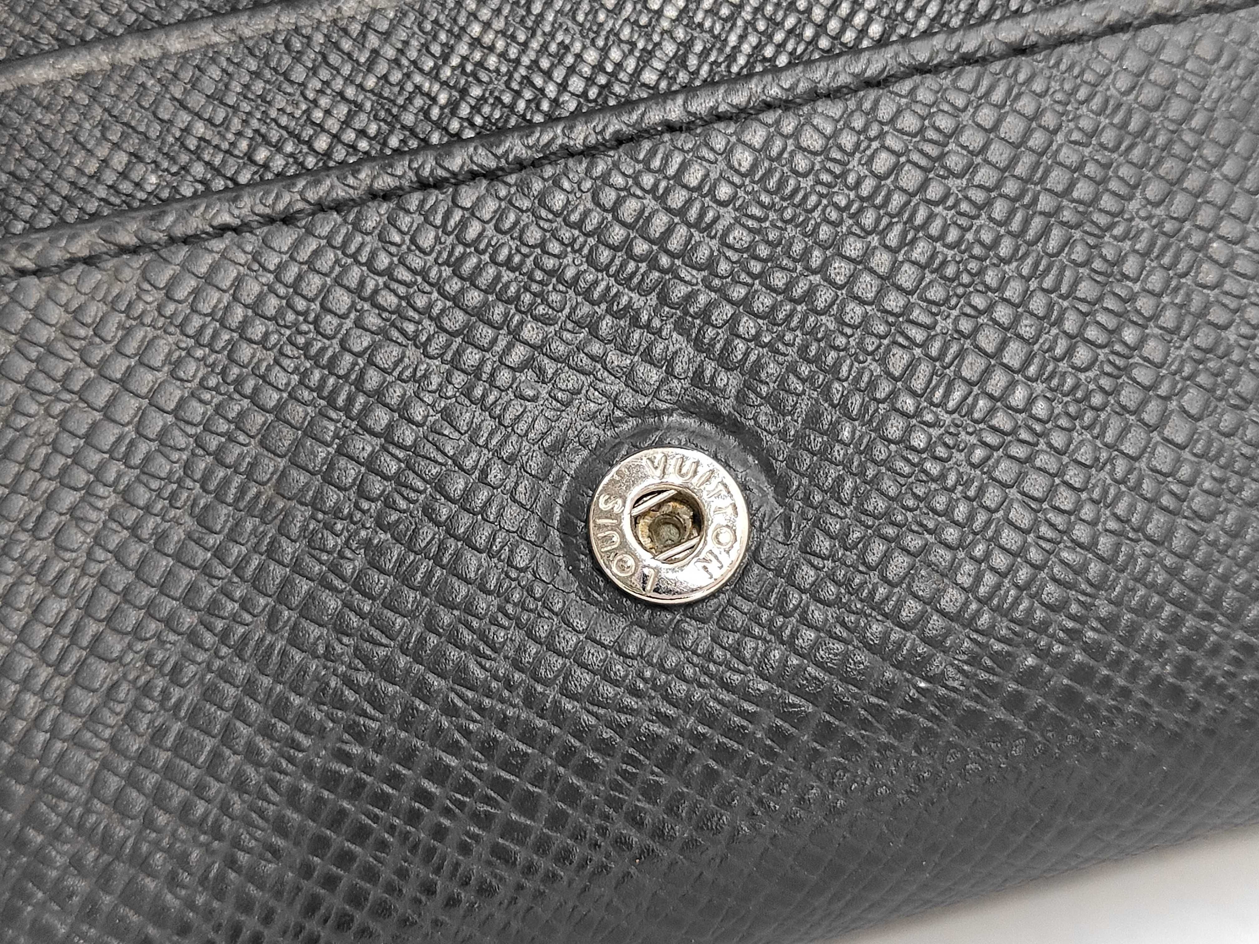 Taiga Louis Vuitton Taiga Porte Monnaie Sergey Ardoise CT0112 Wallet — view 5
