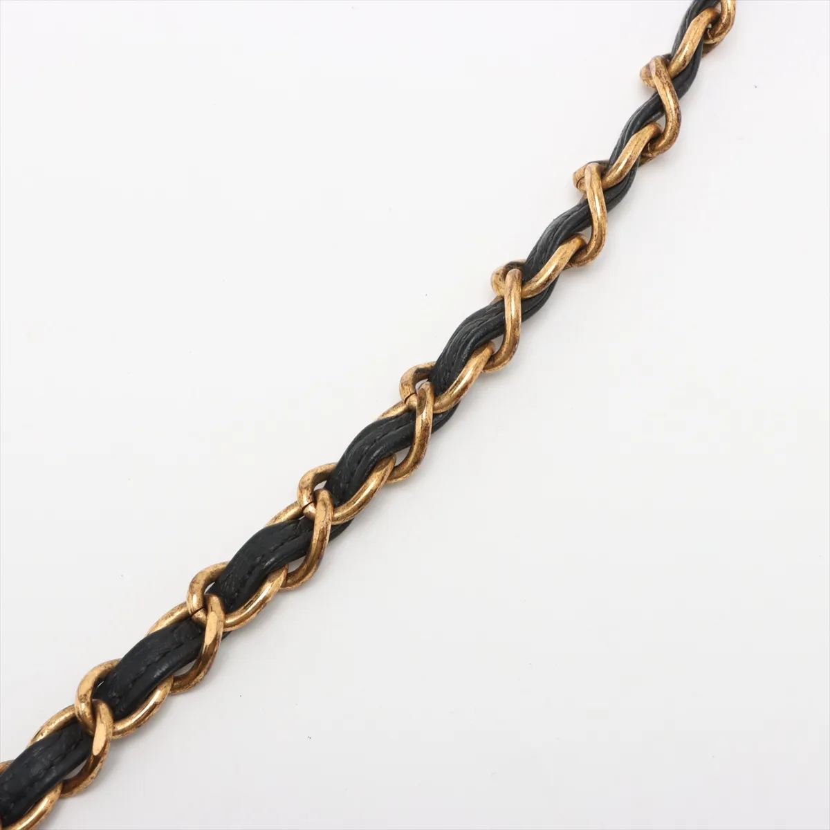 Matelasse Calf Single Flap Single Chain Bag Black Gold Hardware — view 14