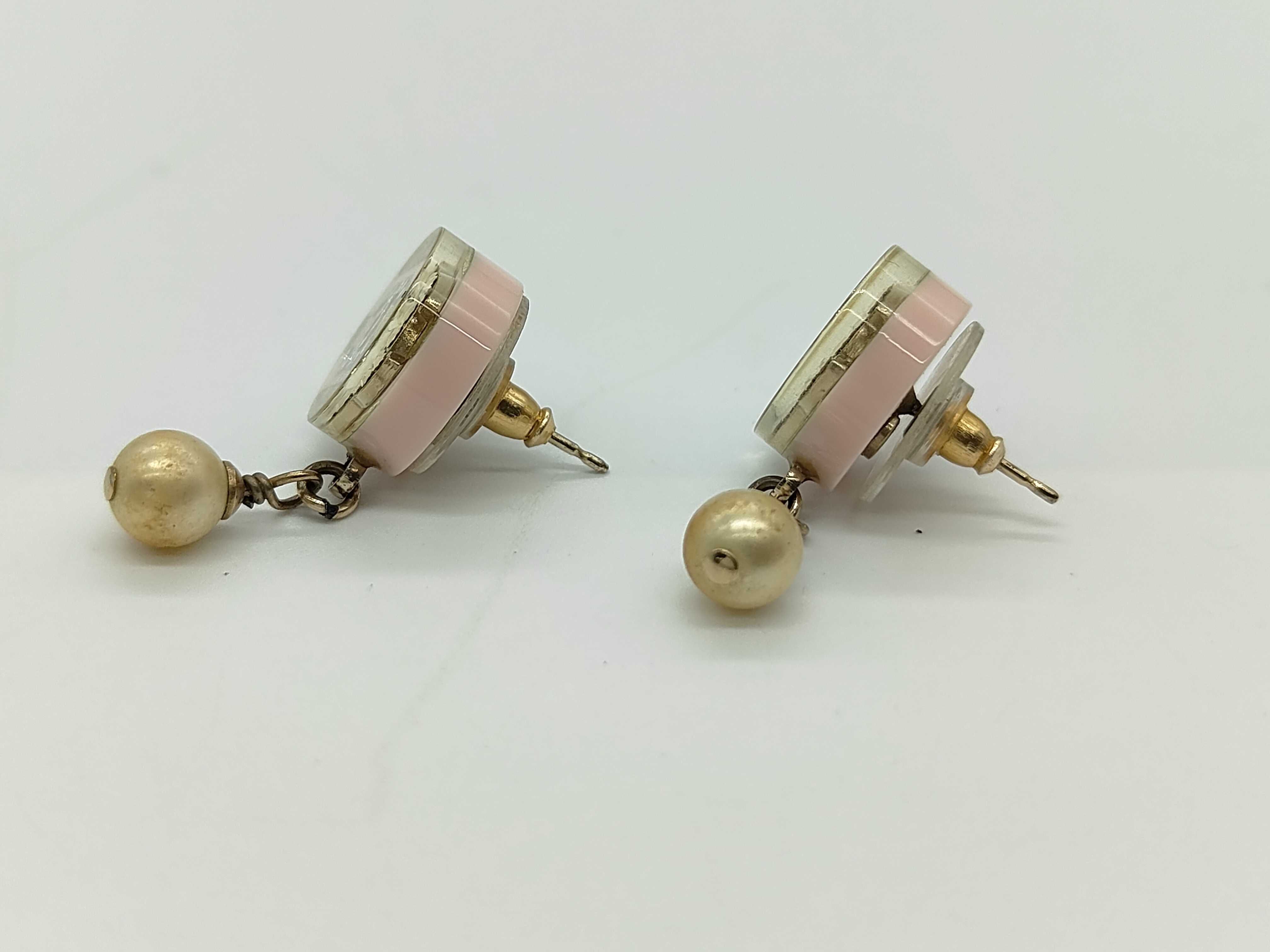 Faux Pearl Earrings — view 3
