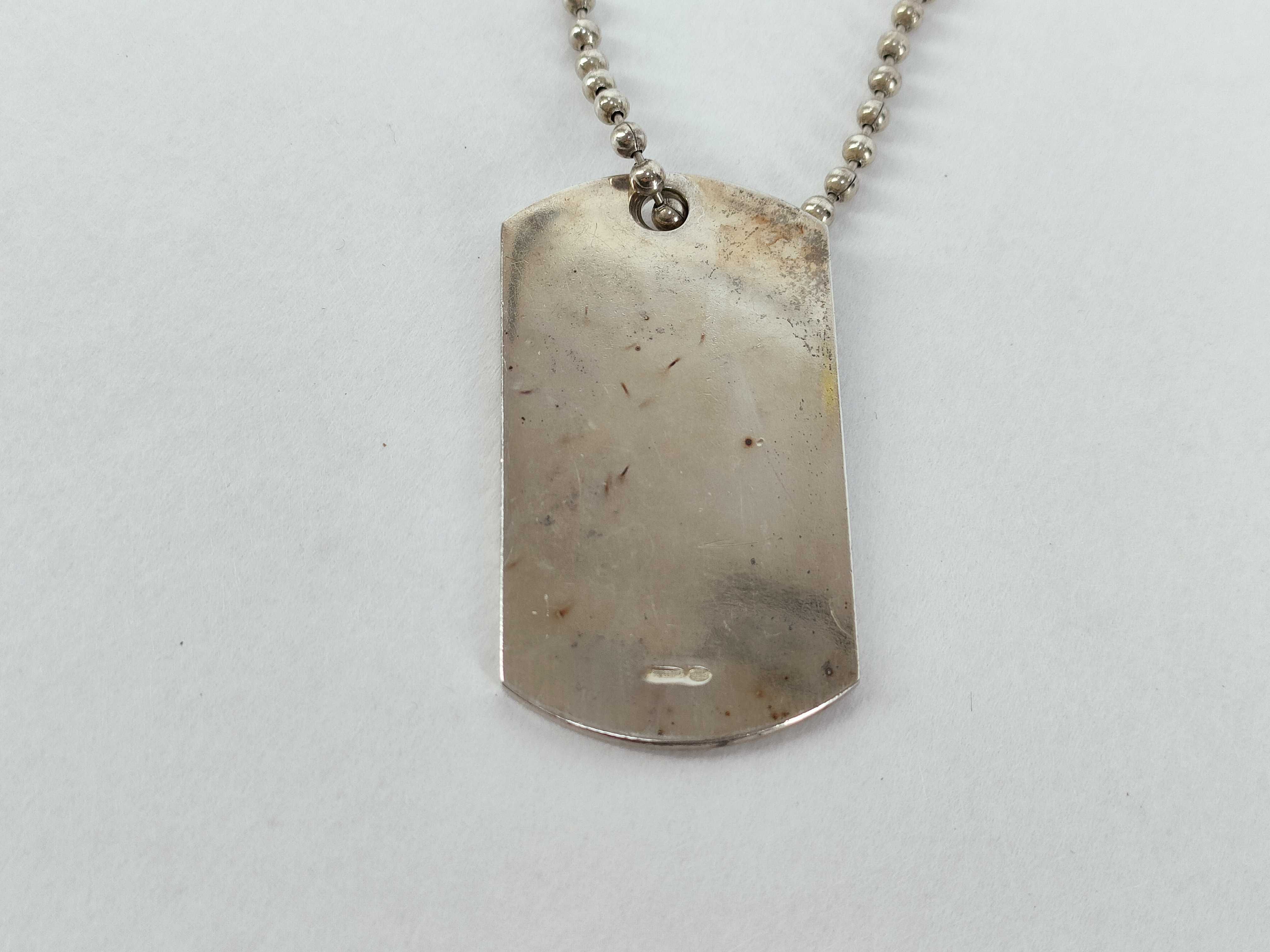 SV925 Dog Tag Necklace — view 2