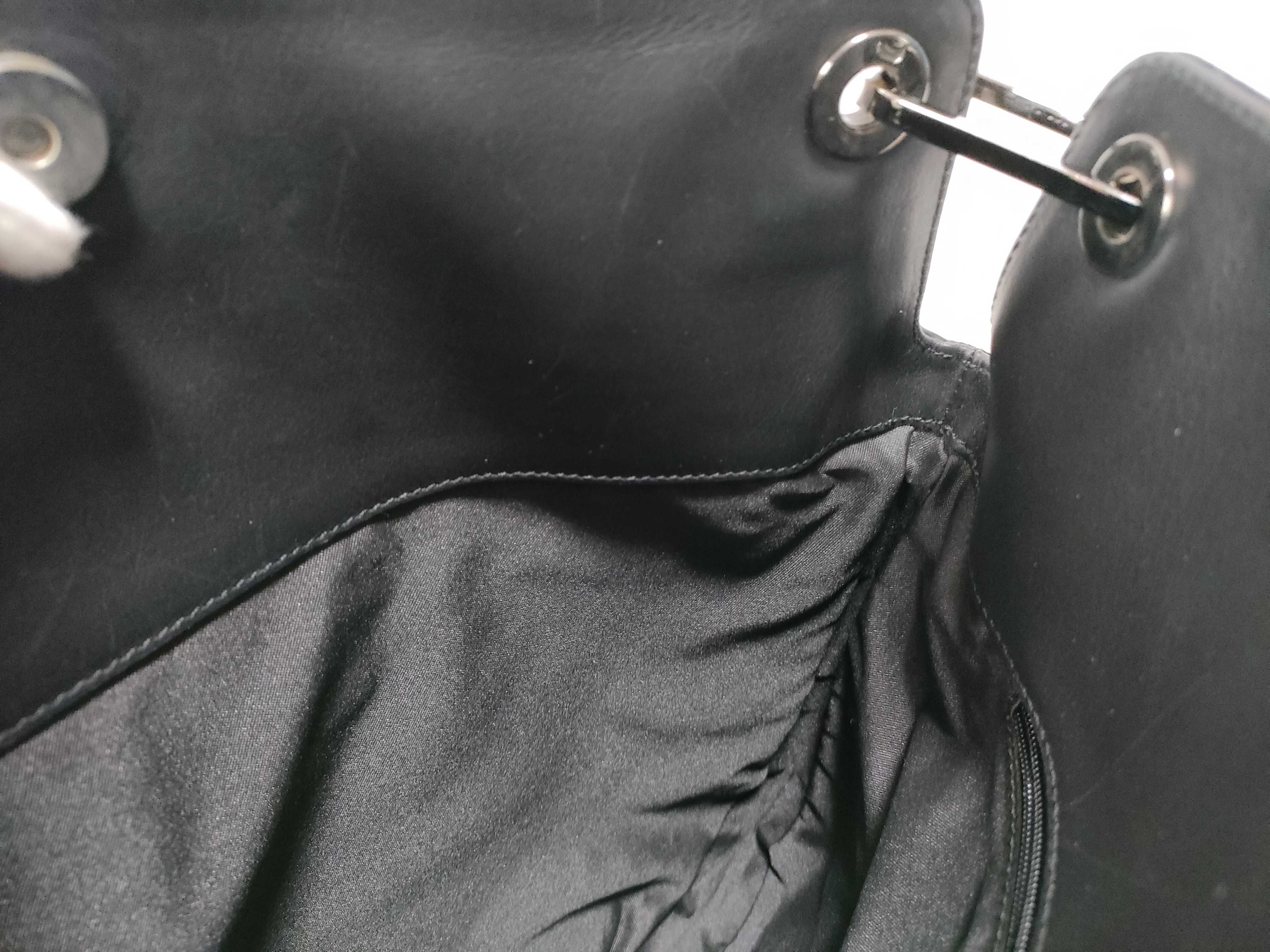 GG Suede Leather One-Shoulder Bag, Black — view 12