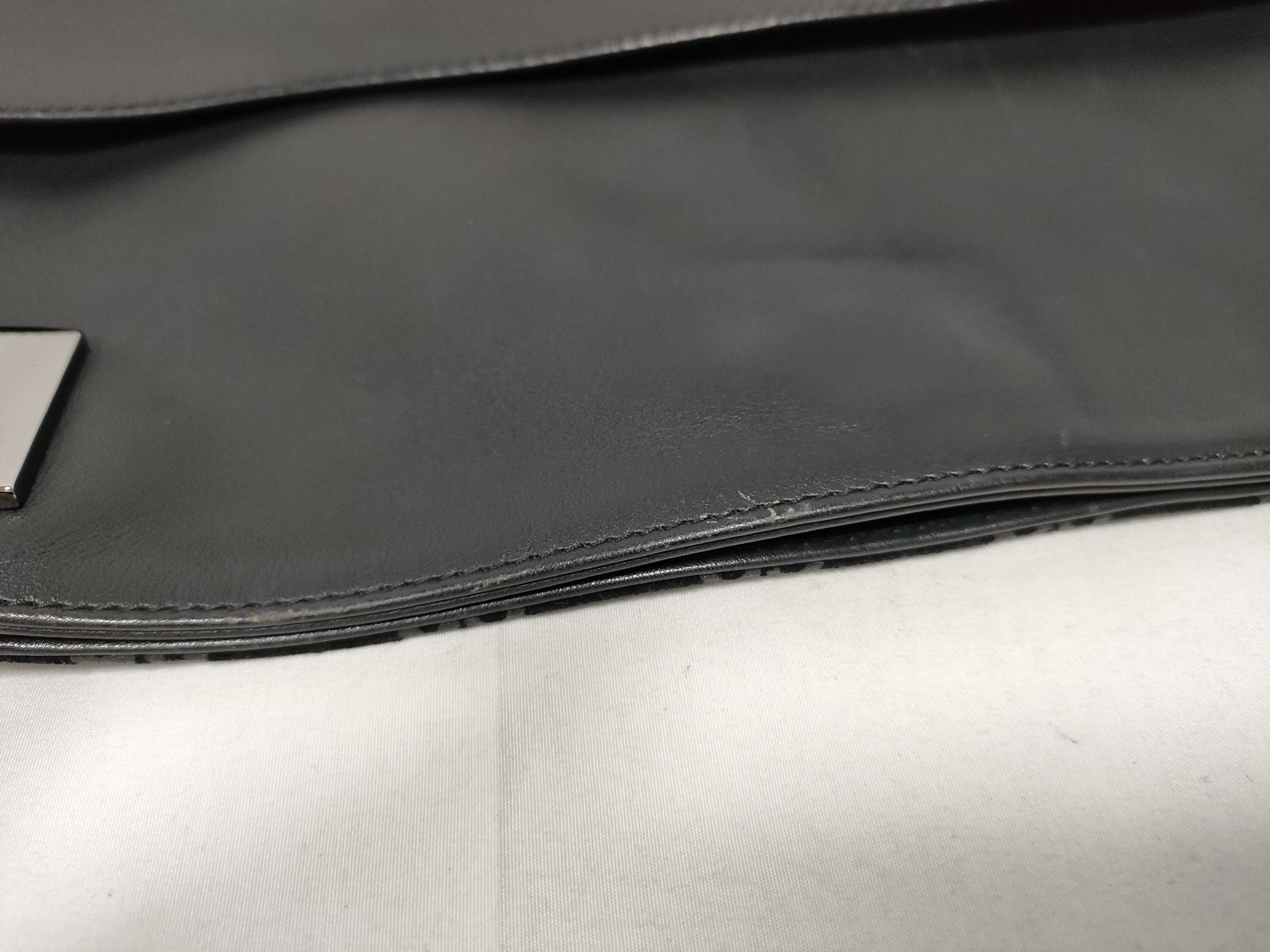 GG Suede Leather One-Shoulder Bag, Black — view 10
