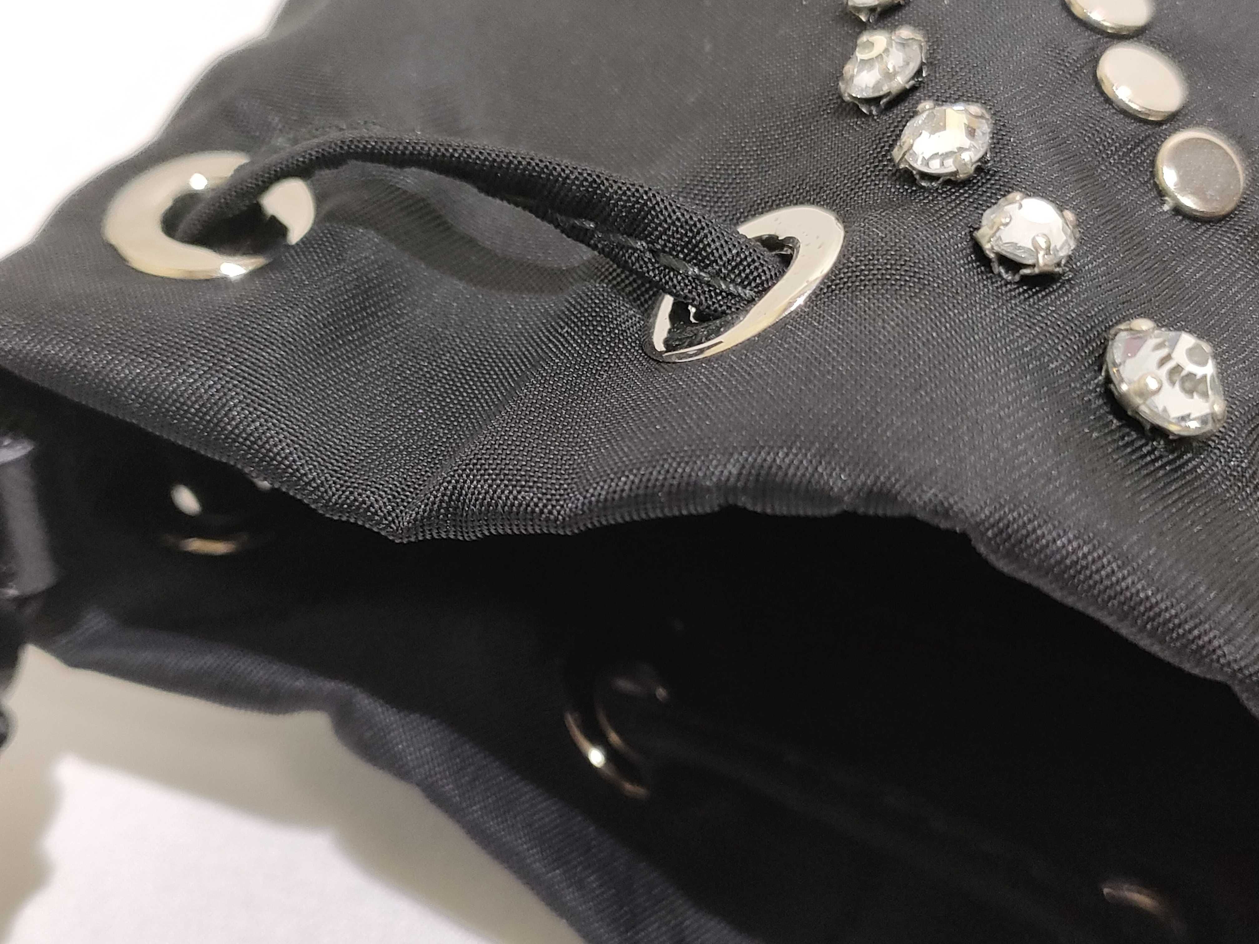 Nylon Prada Tessuto Nylon x Leather 2-Way Handbag Black 1BE067 Handbag — view 14