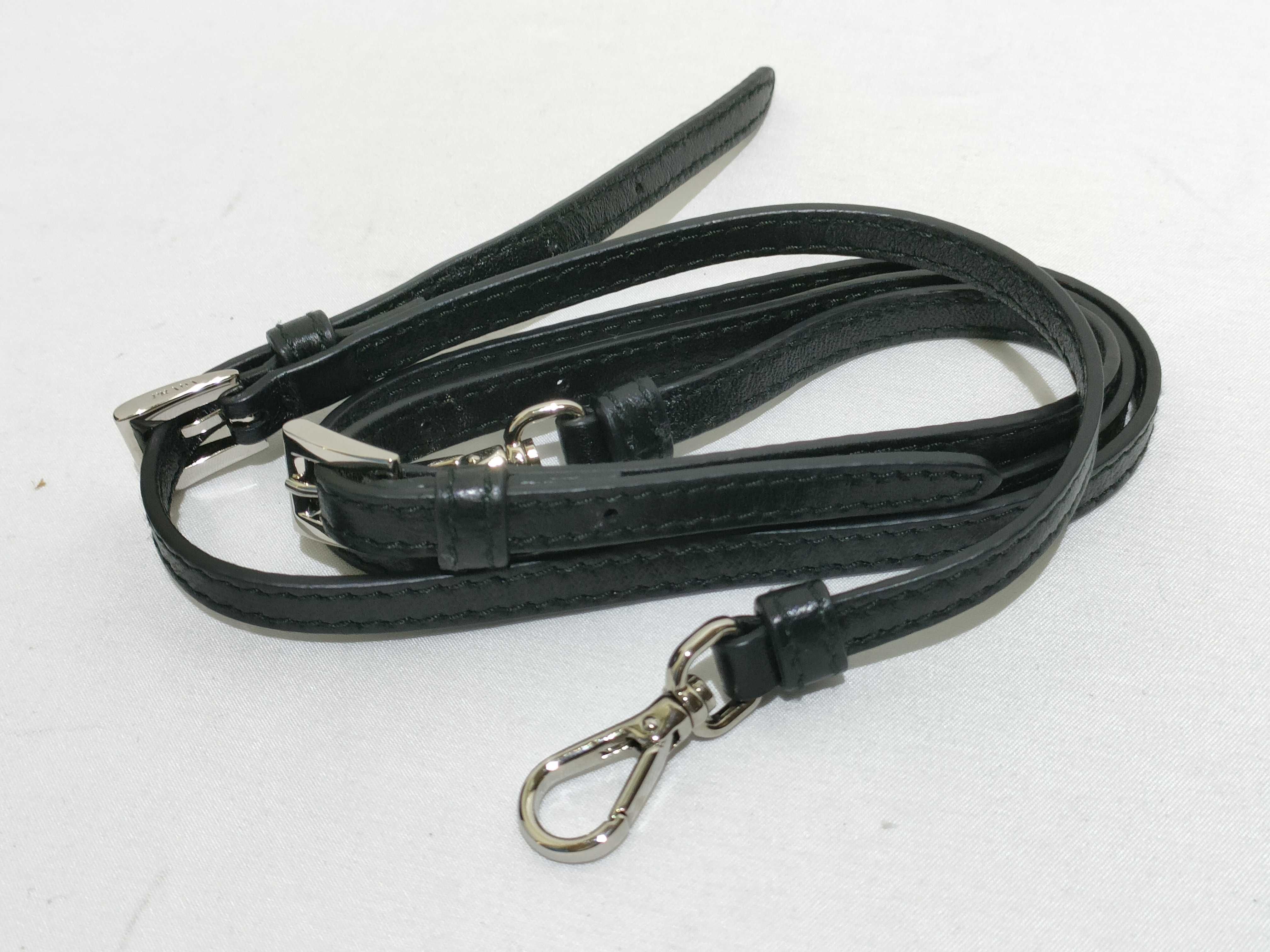 Nylon Prada Tessuto Nylon x Leather 2-Way Handbag Black 1BE067 Handbag — view 15