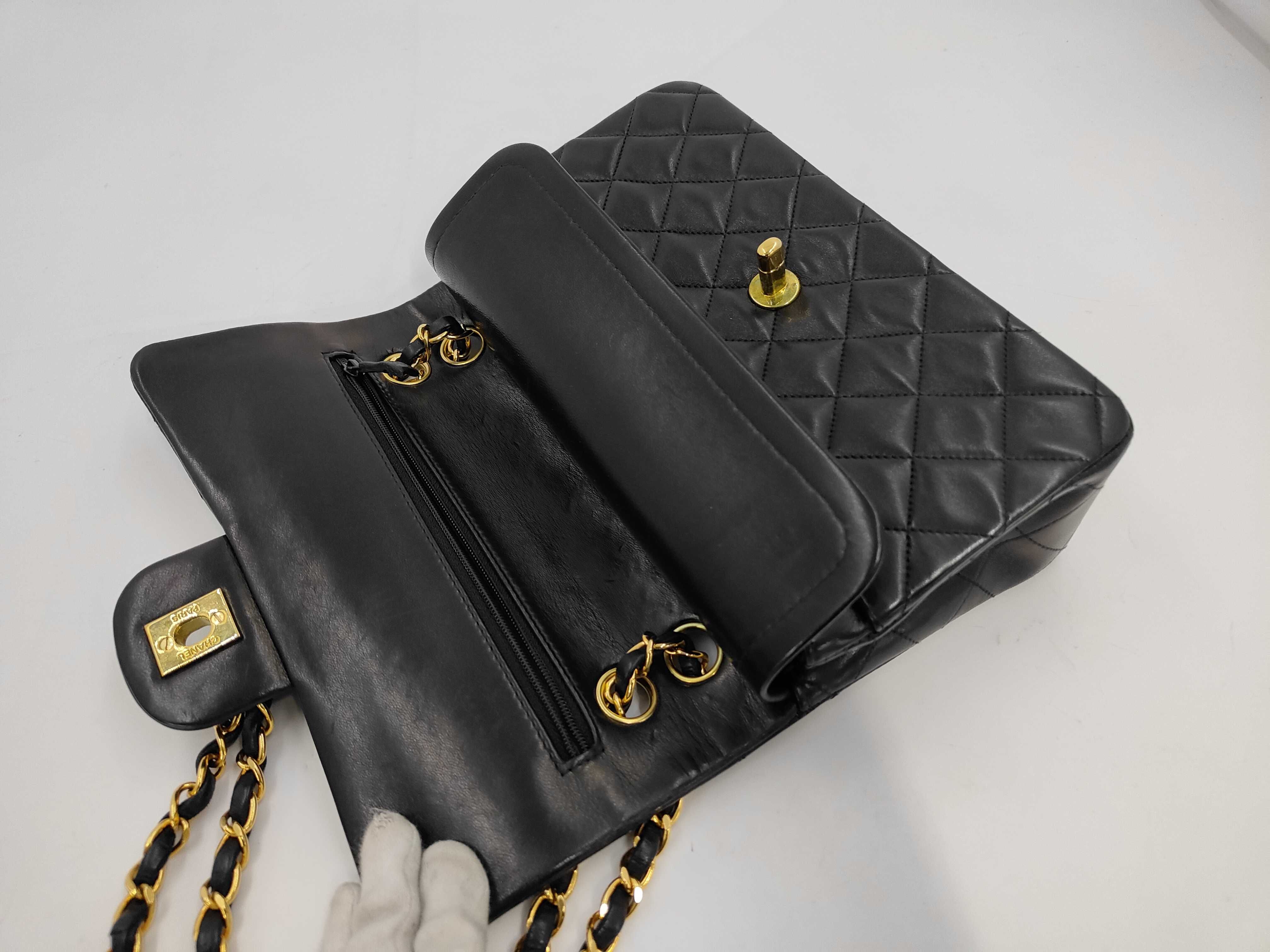 Matelassé 23 Lambskin Double Flap Double Chain Shoulder Bag — view 8