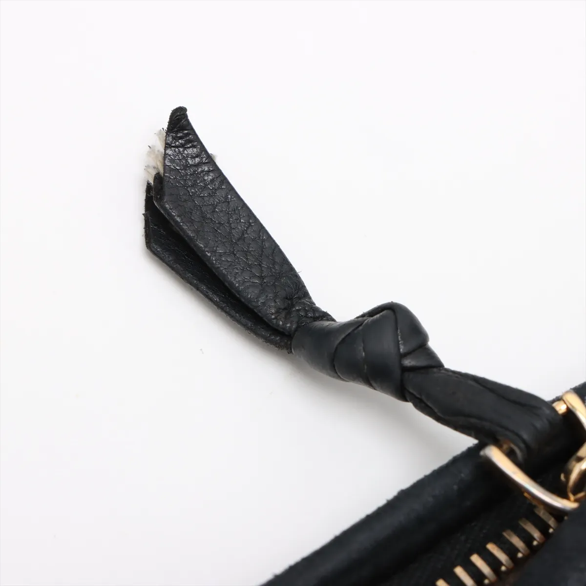 Intrecciato Hobo Leather Shoulder Bag Black 115654 — view 13