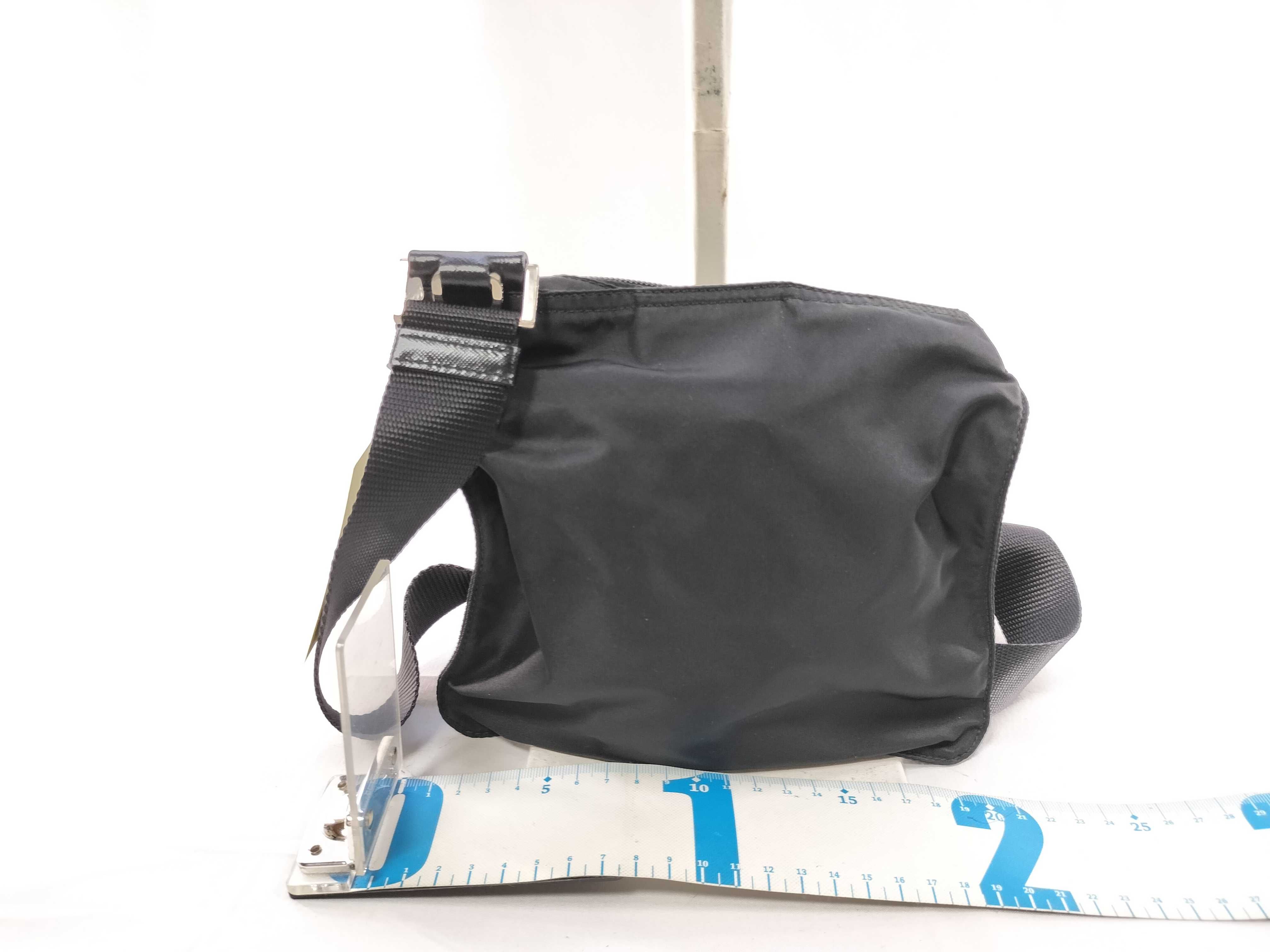 Nylon Shoulder Bag, Black — view 2