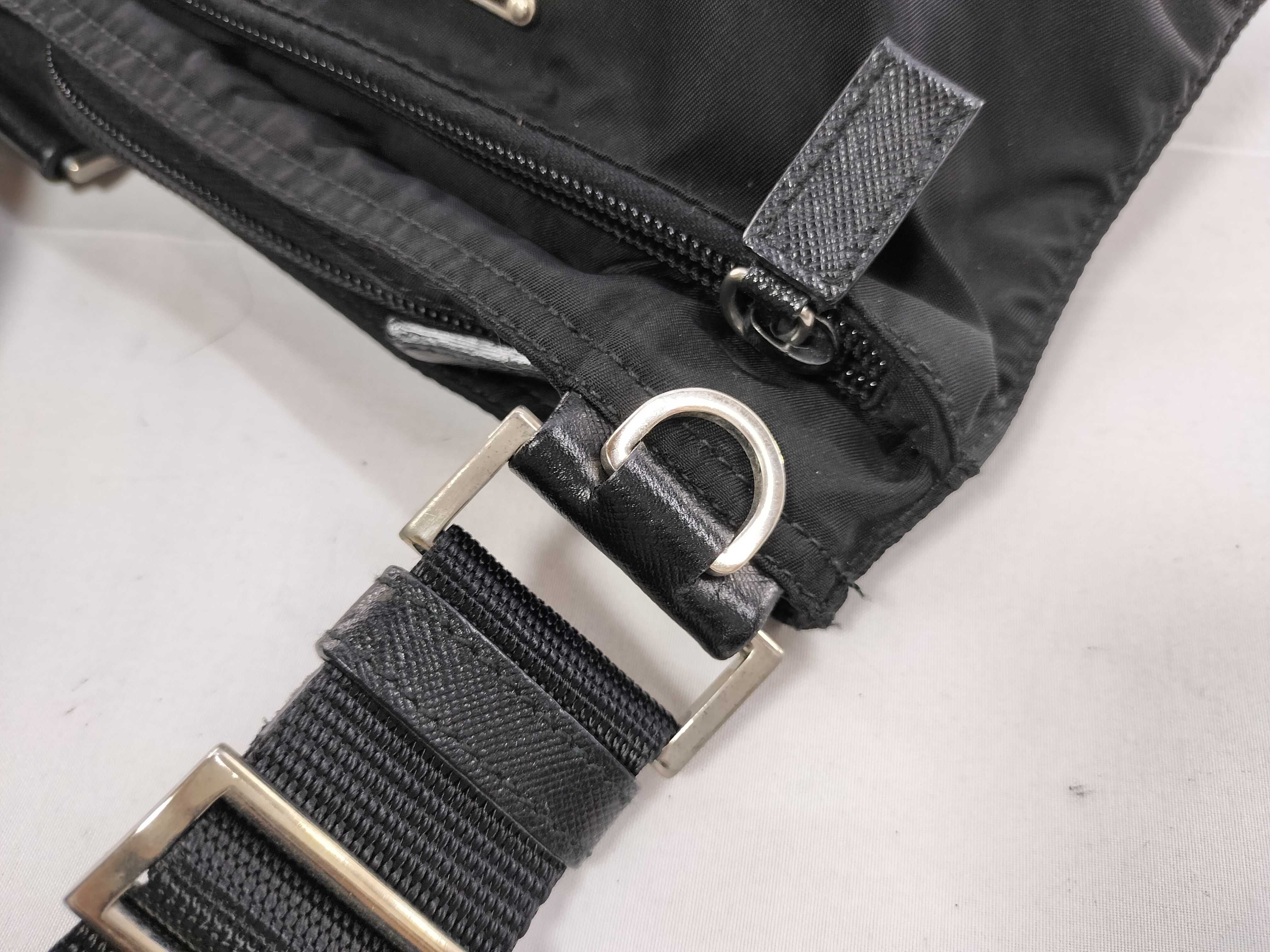 Nylon Shoulder Bag, Black — view 5