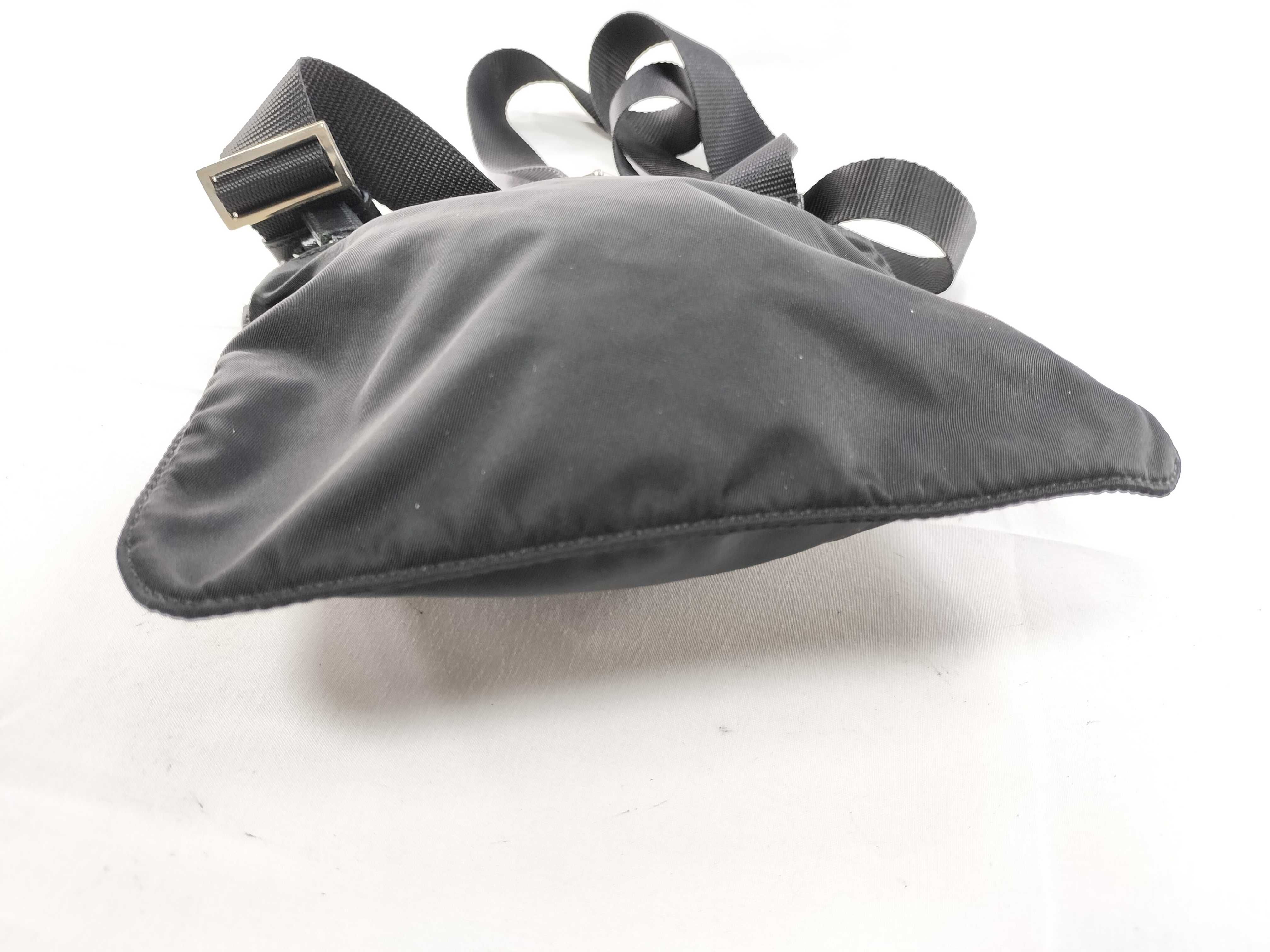 Nylon Shoulder Bag, Black — view 8