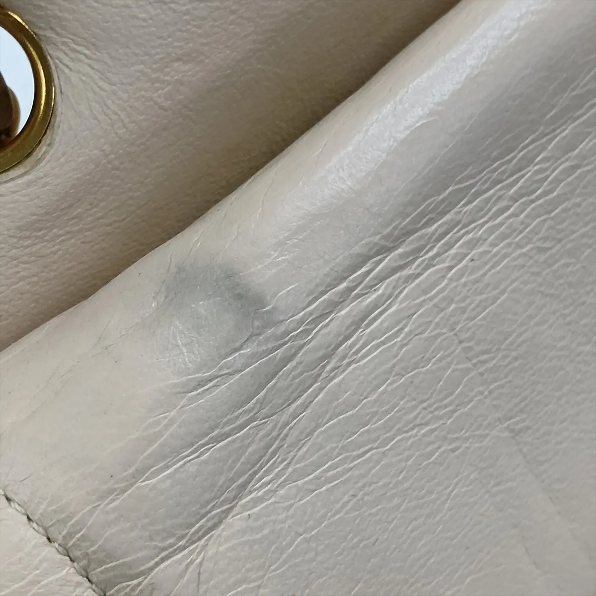 Matelassé Lambskin Double Flap Double Chain Bag, Paris Limited Edition, Beige with Gold Hardware — view 15