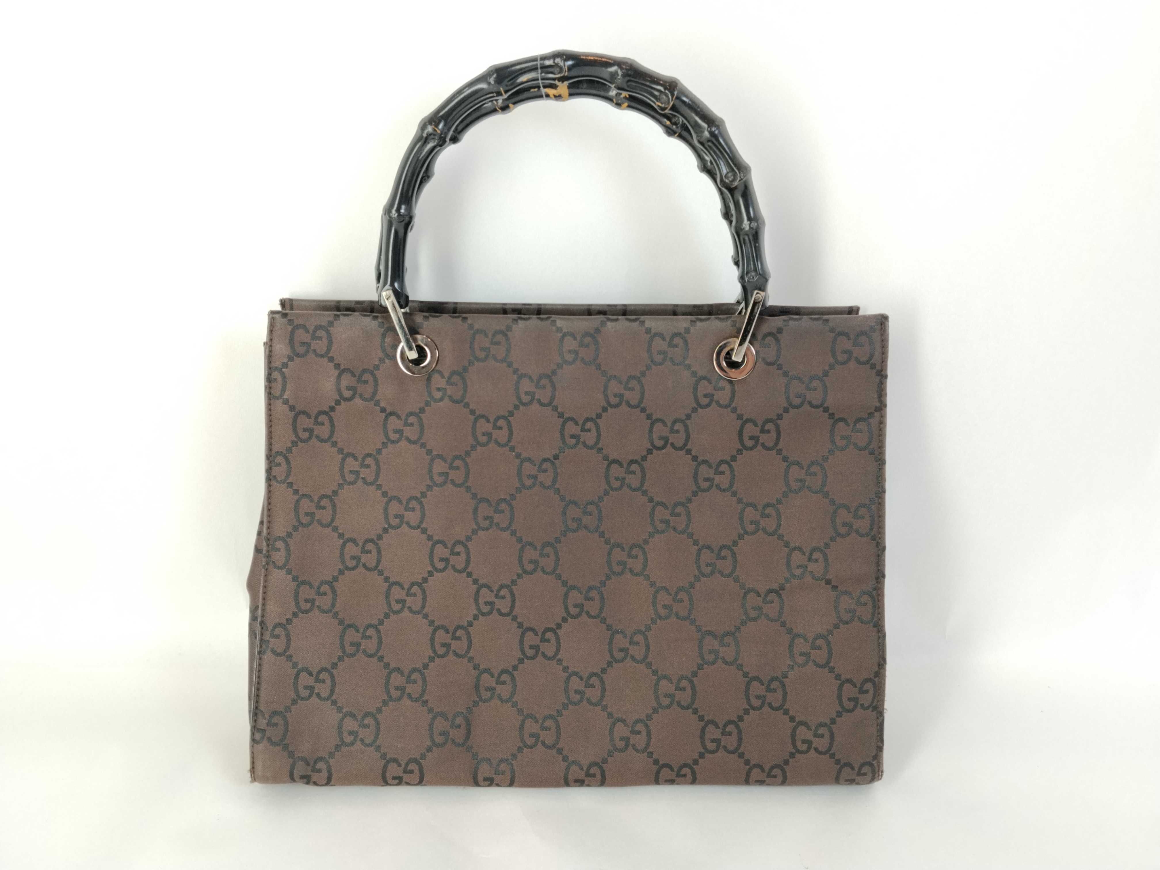 Bamboo GG Canvas Black Handbag