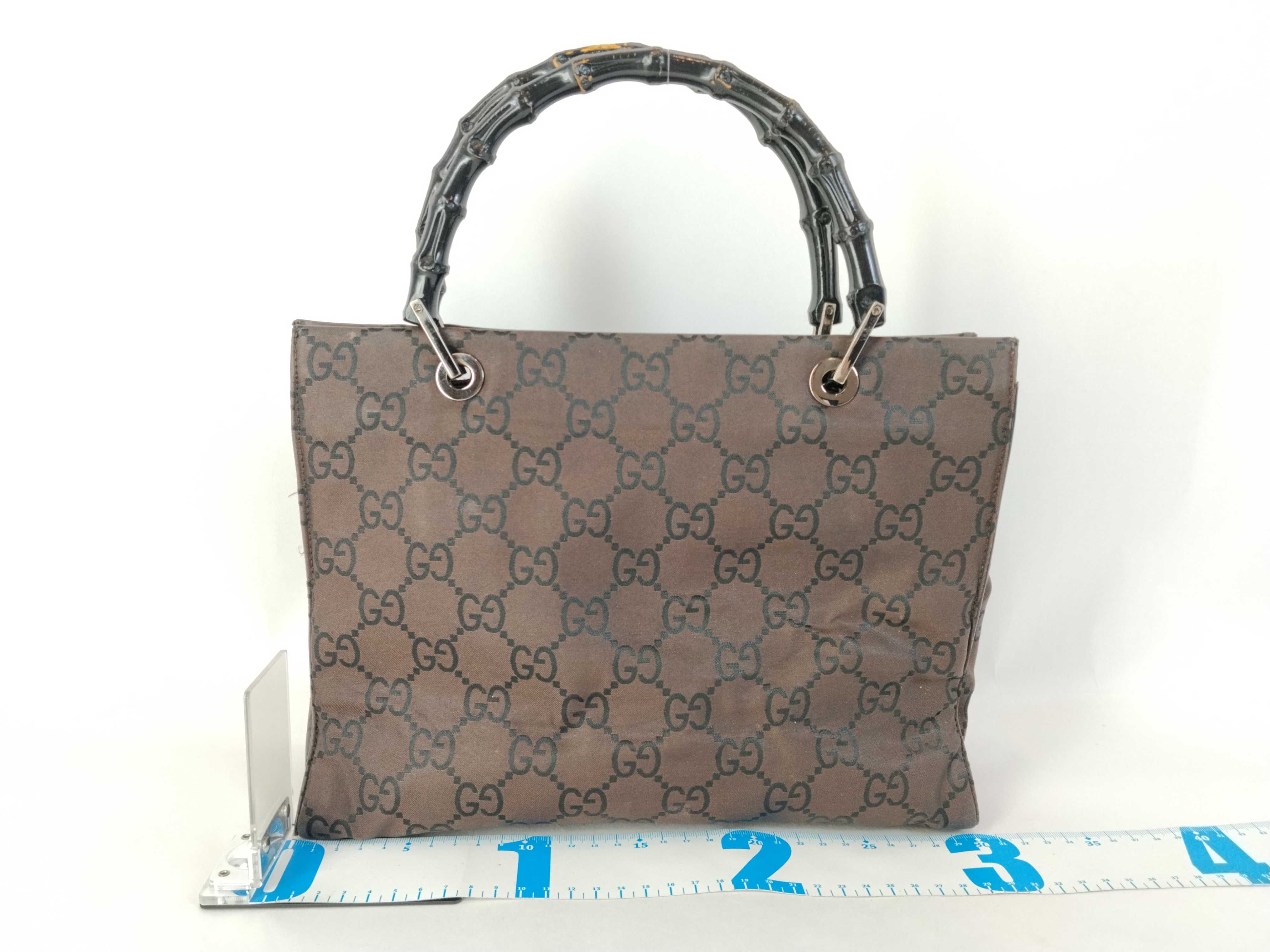 Bamboo GG Canvas Black Handbag — view 2
