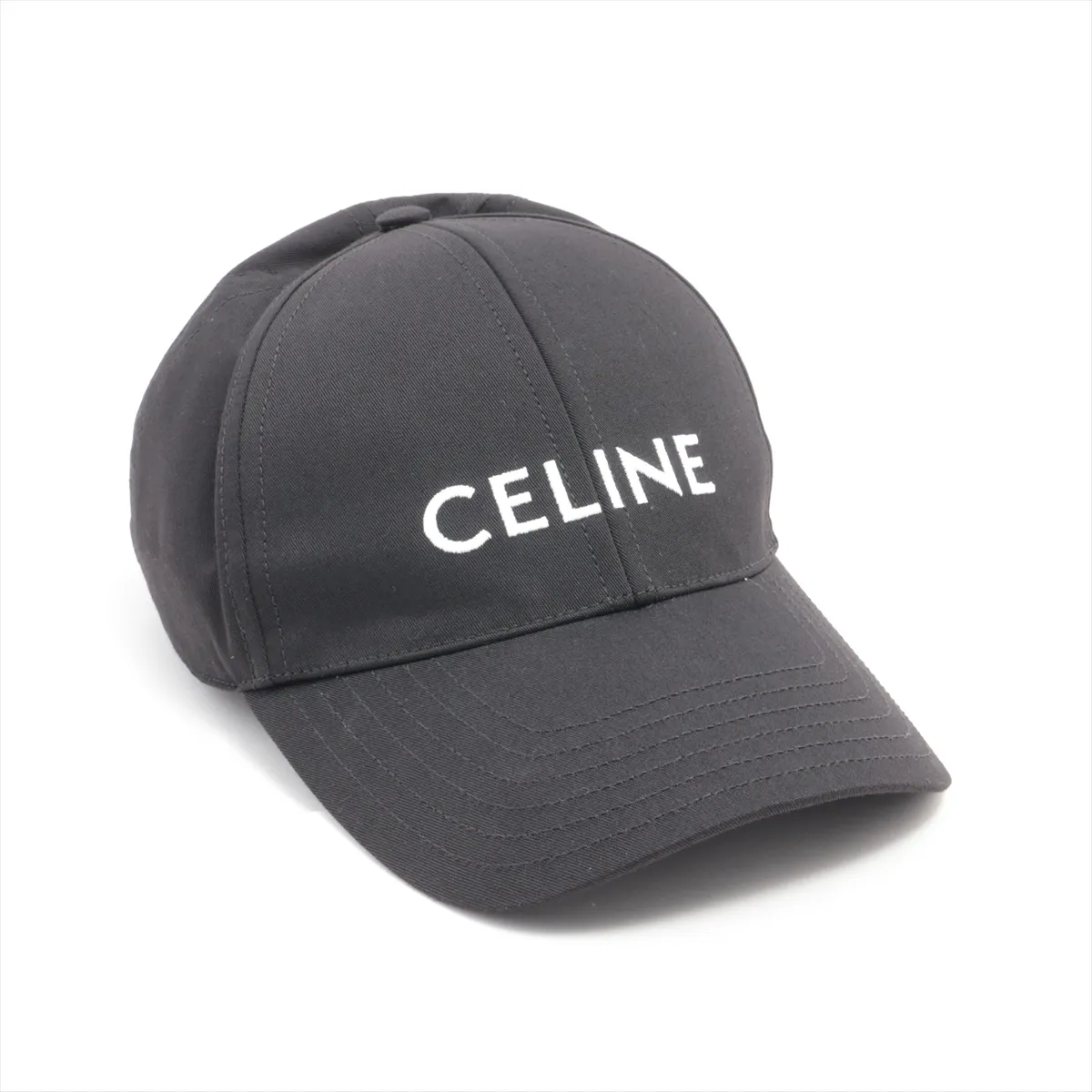2AUA1242N Logo Cap Cotton x Polyester Black — view 2