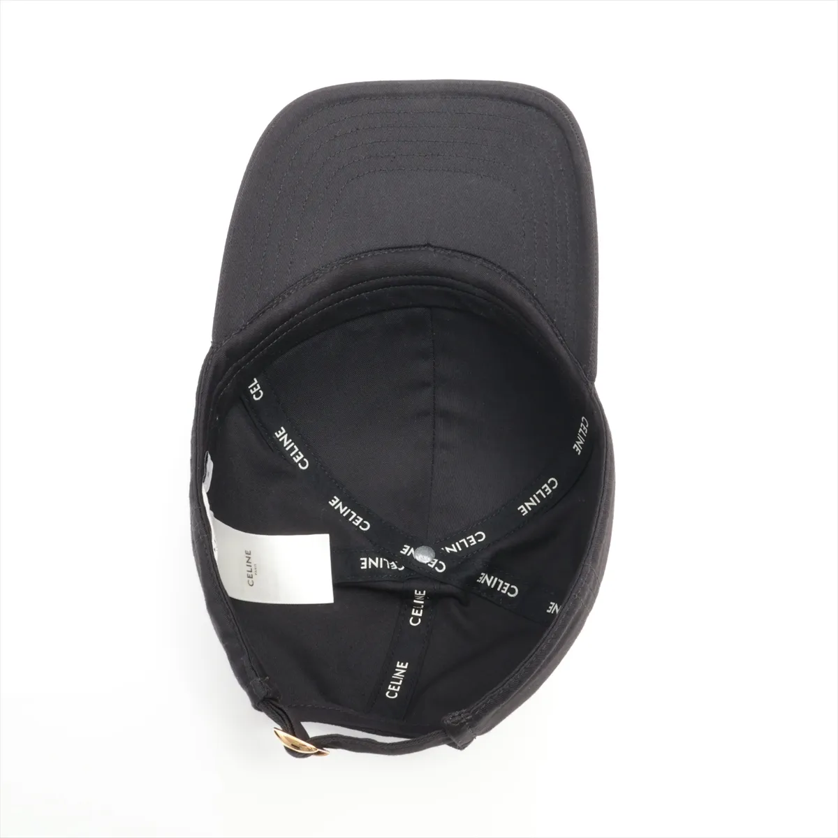 2AUA1242N Logo Cap Cotton x Polyester Black — view 4