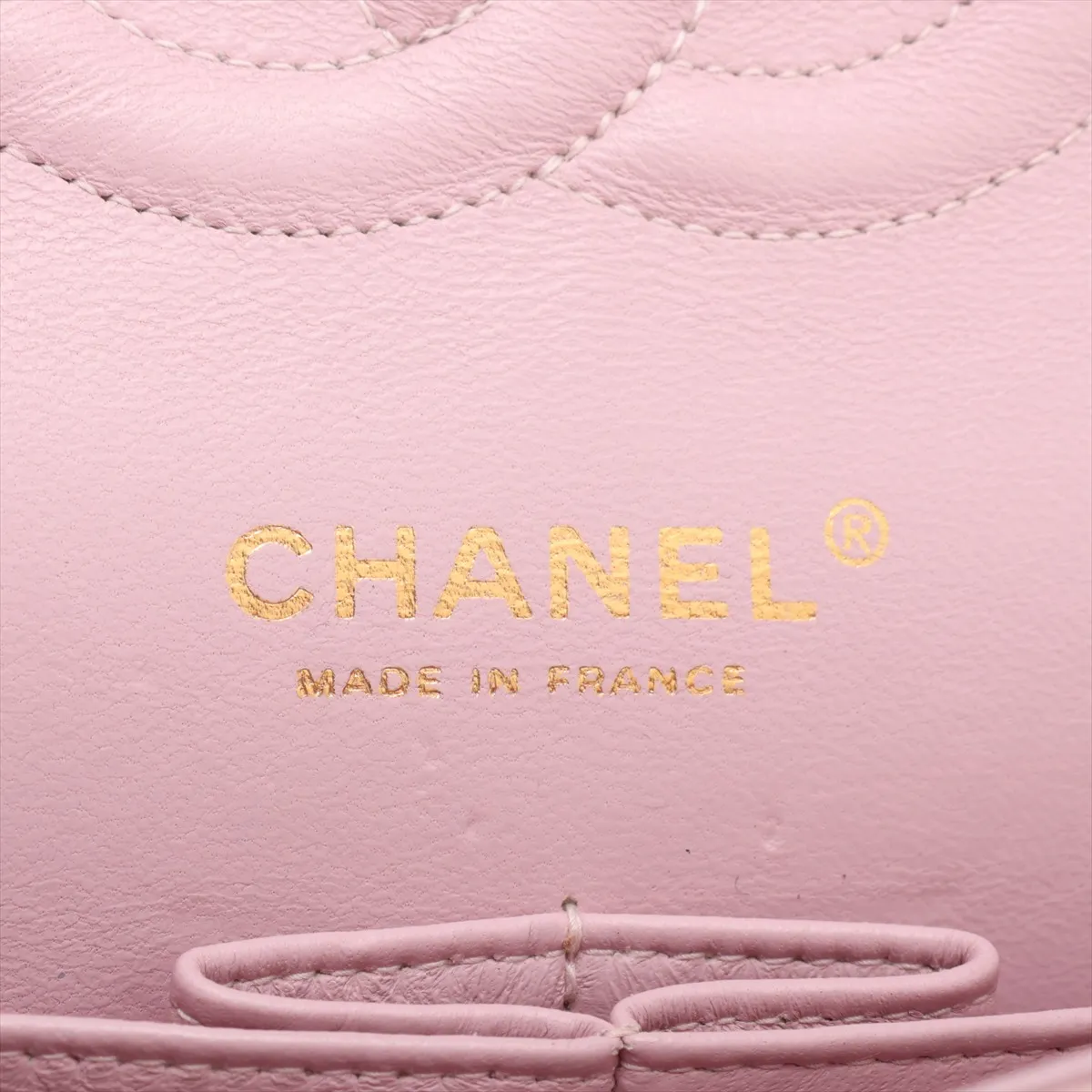 Matelassé 25 Tweed Double Flap Double Chain Bag, Pink with Gold Hardware, 8218424, Series 8, A01112 — view 12