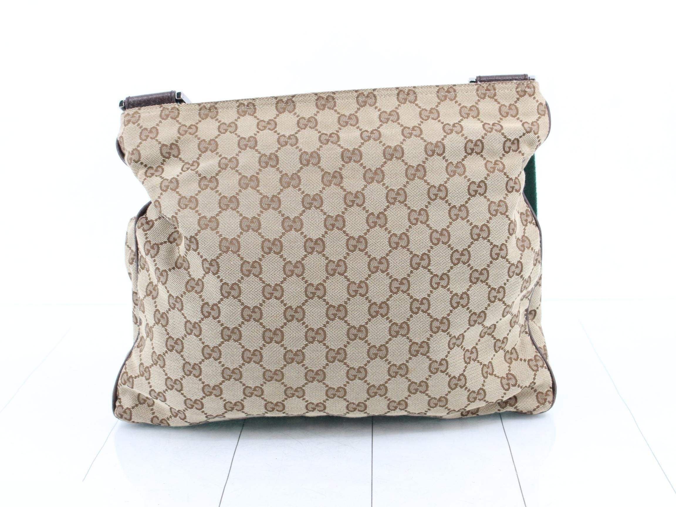 GG Canvas Messenger Bag, Sherry Brown, S-type hardware, 35 x 28 x 3 cm — view 2