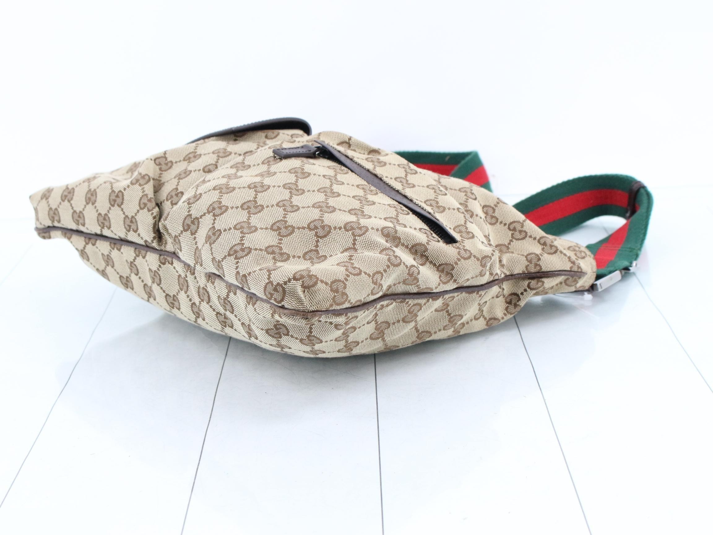 GG Canvas Messenger Bag, Sherry Brown, S-type hardware, 35 x 28 x 3 cm — view 6