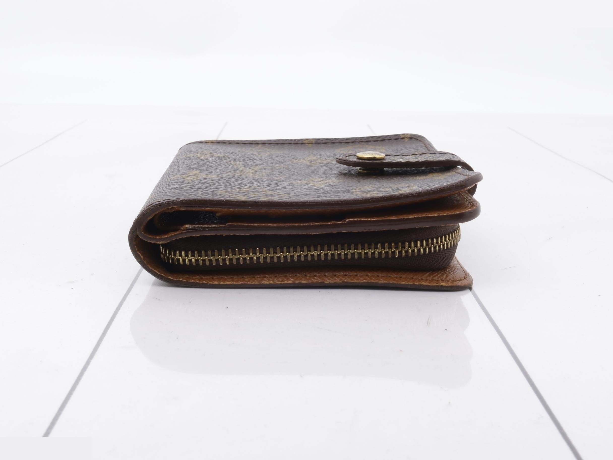 Compact Zip Monogram Bi-fold Wallet — view 3