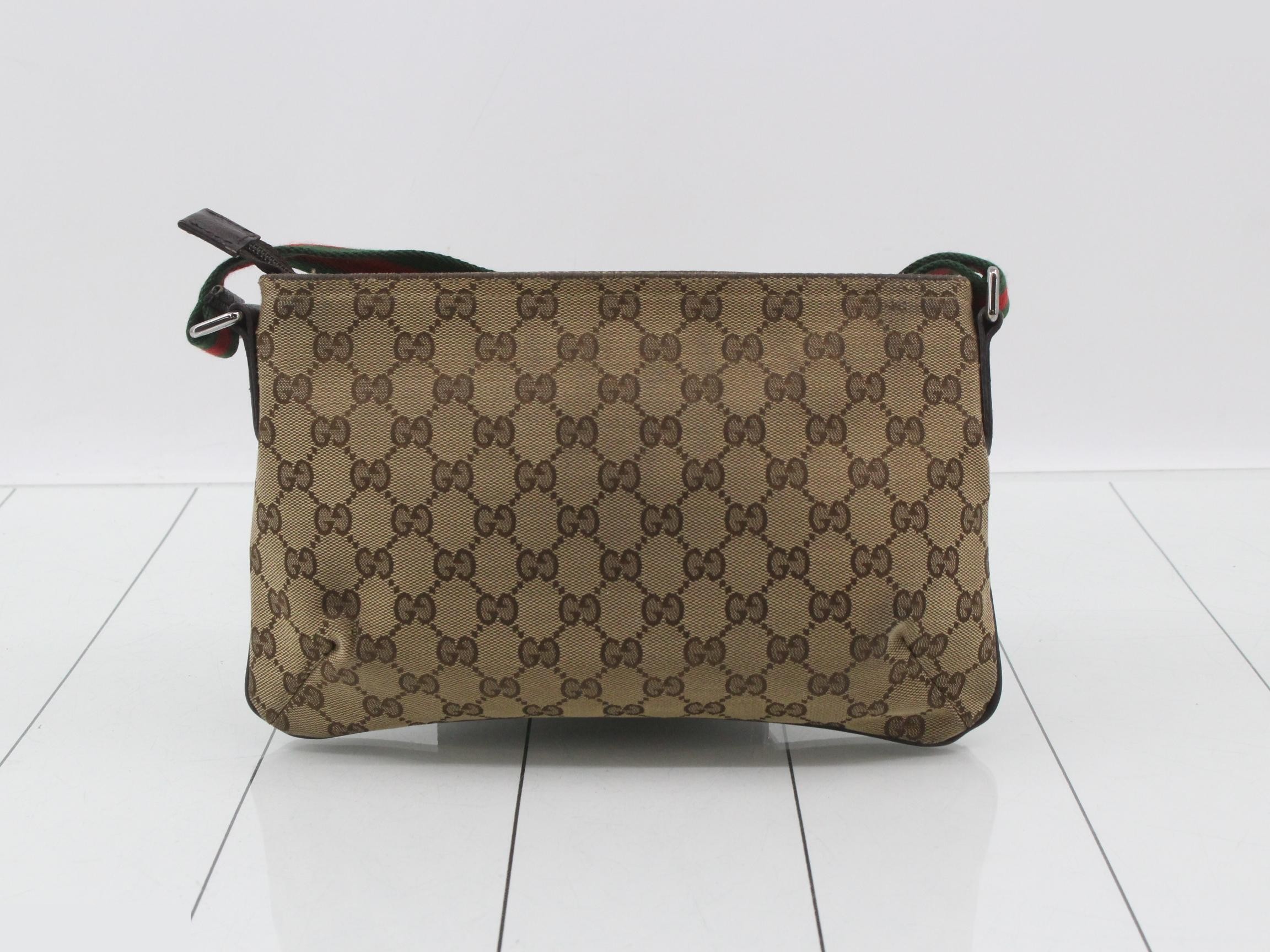 canvas shoulder bag, beige, Sherry line, 189749 — view 2