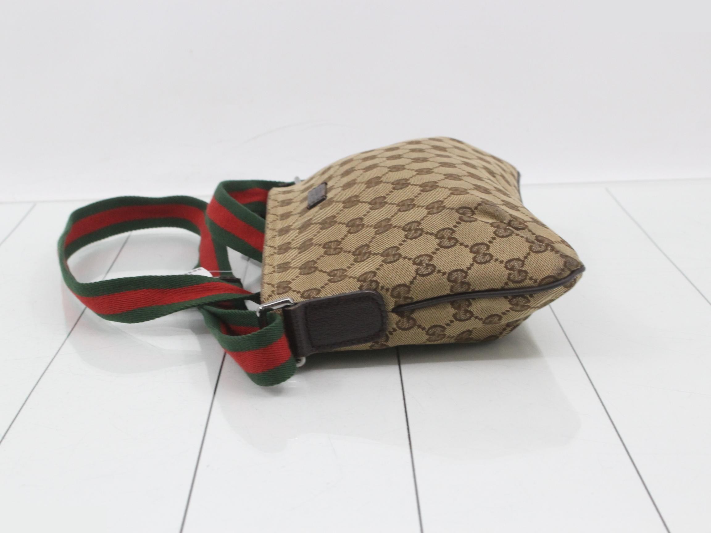 canvas shoulder bag, beige, Sherry line, 189749 — view 4