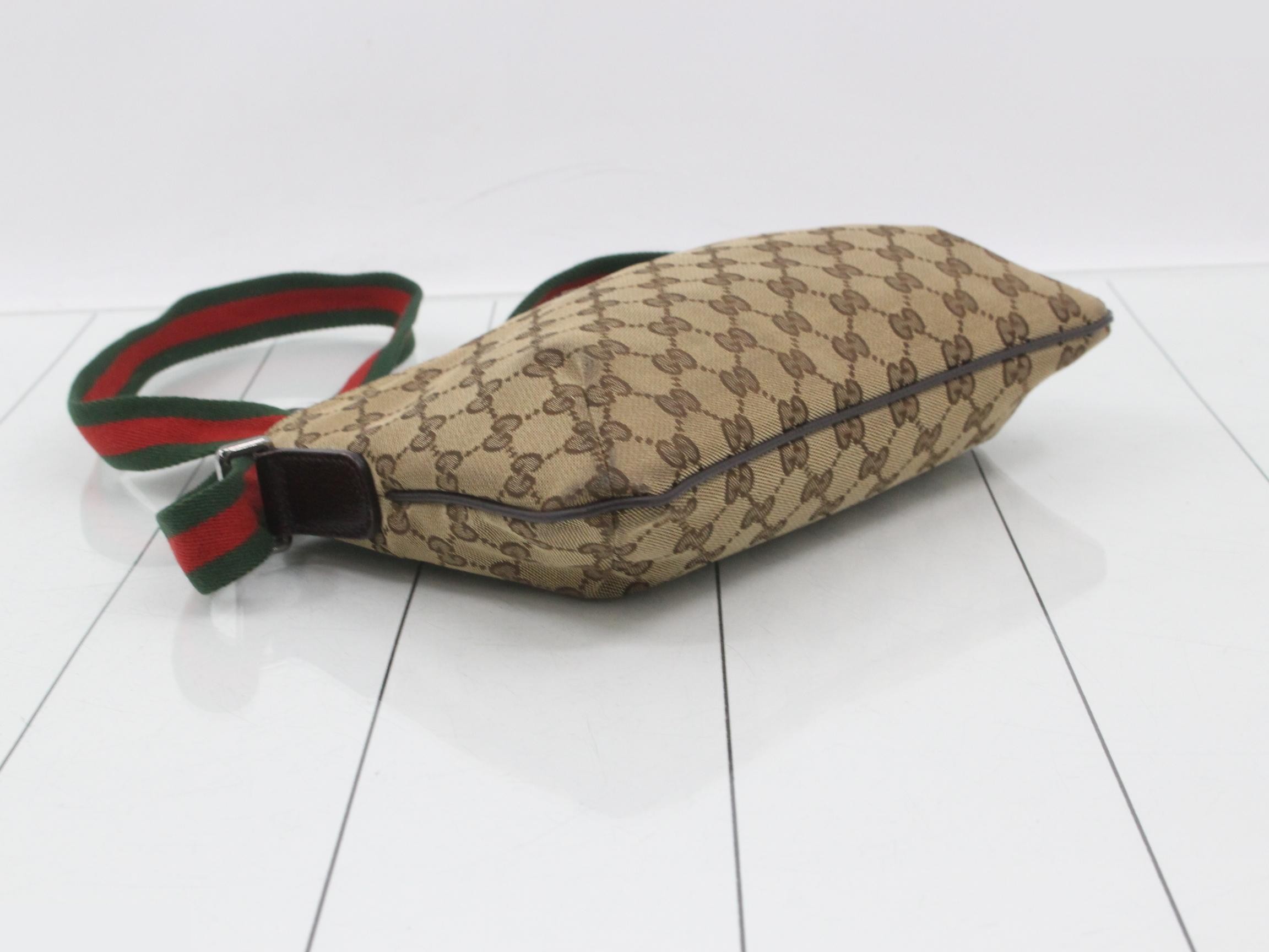 canvas shoulder bag, beige, Sherry line, 189749 — view 5