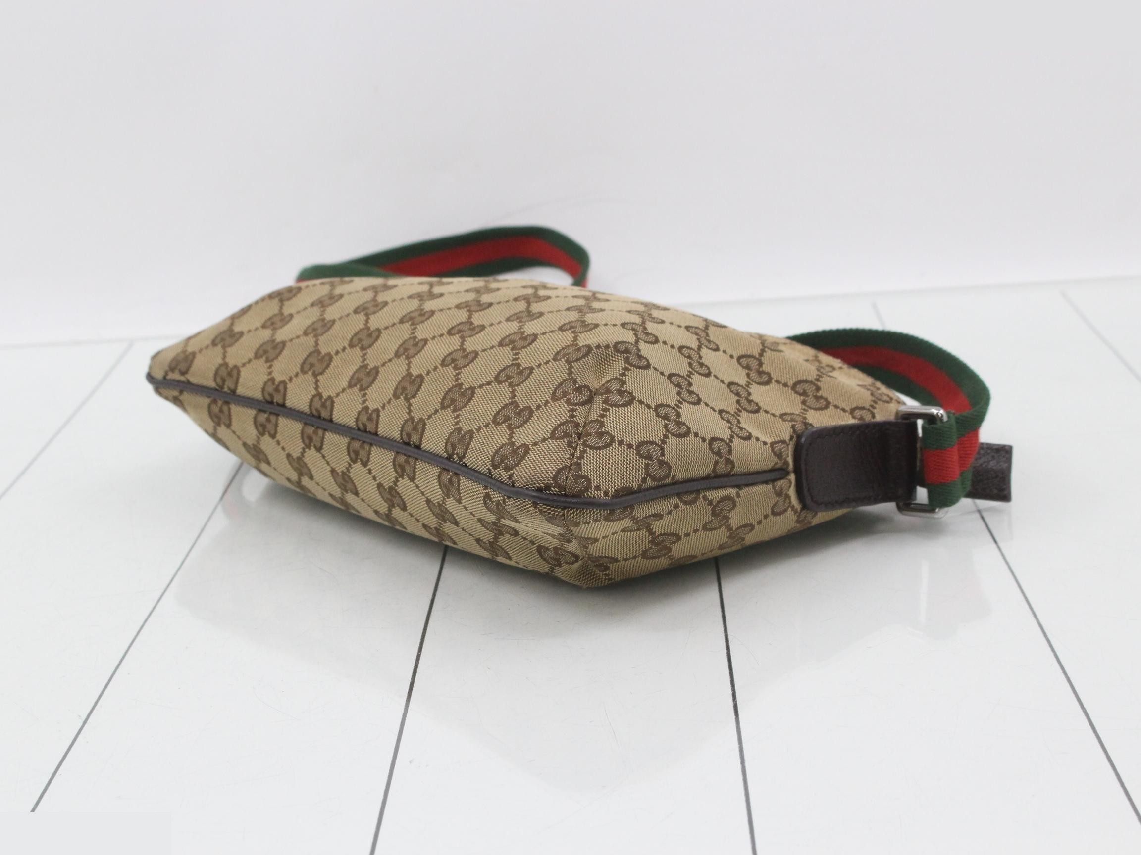 canvas shoulder bag, beige, Sherry line, 189749 — view 6