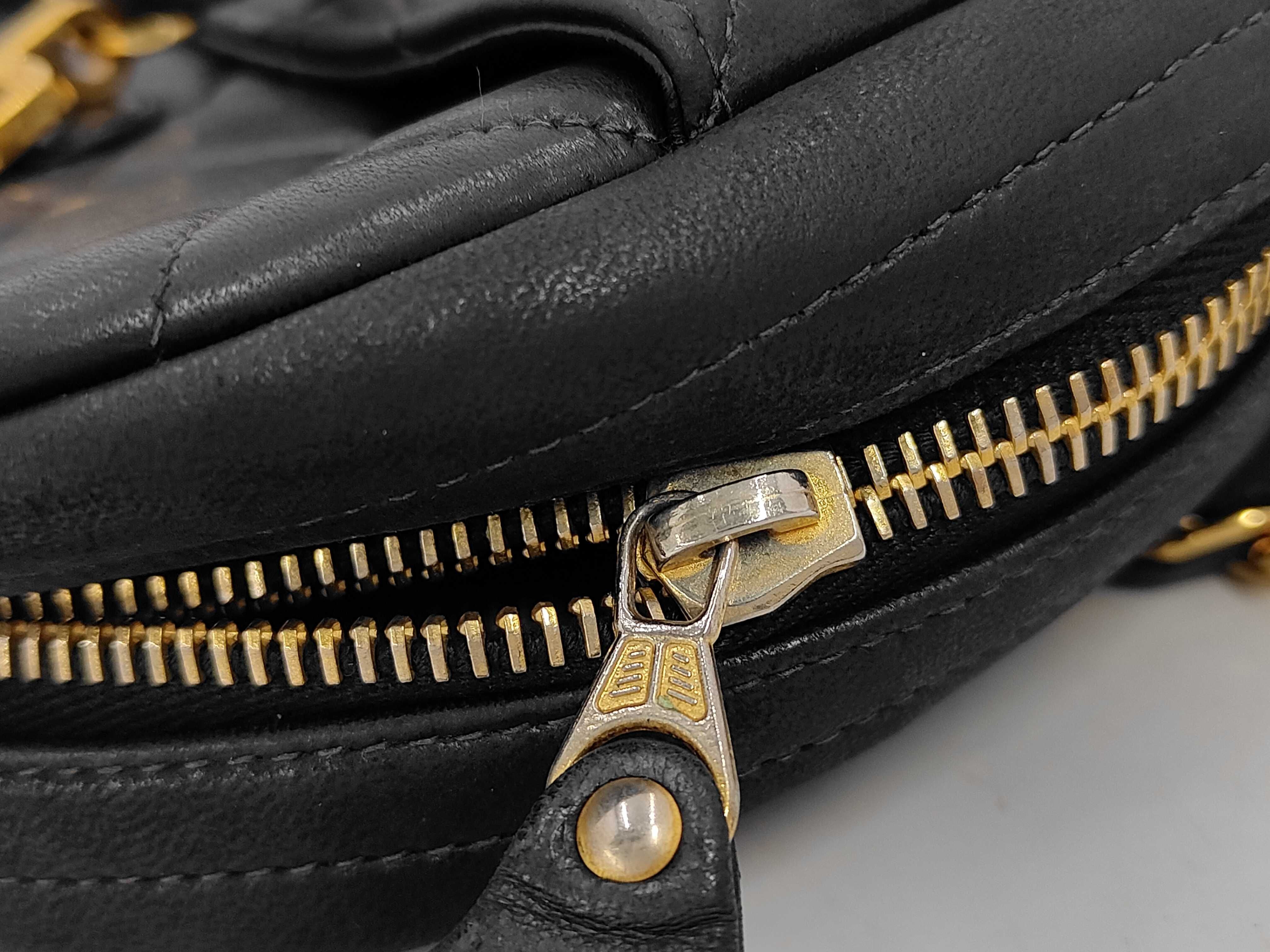 Lambskin Black Matelassé Chain Shoulder Tote Bag (with original seal) — view 12