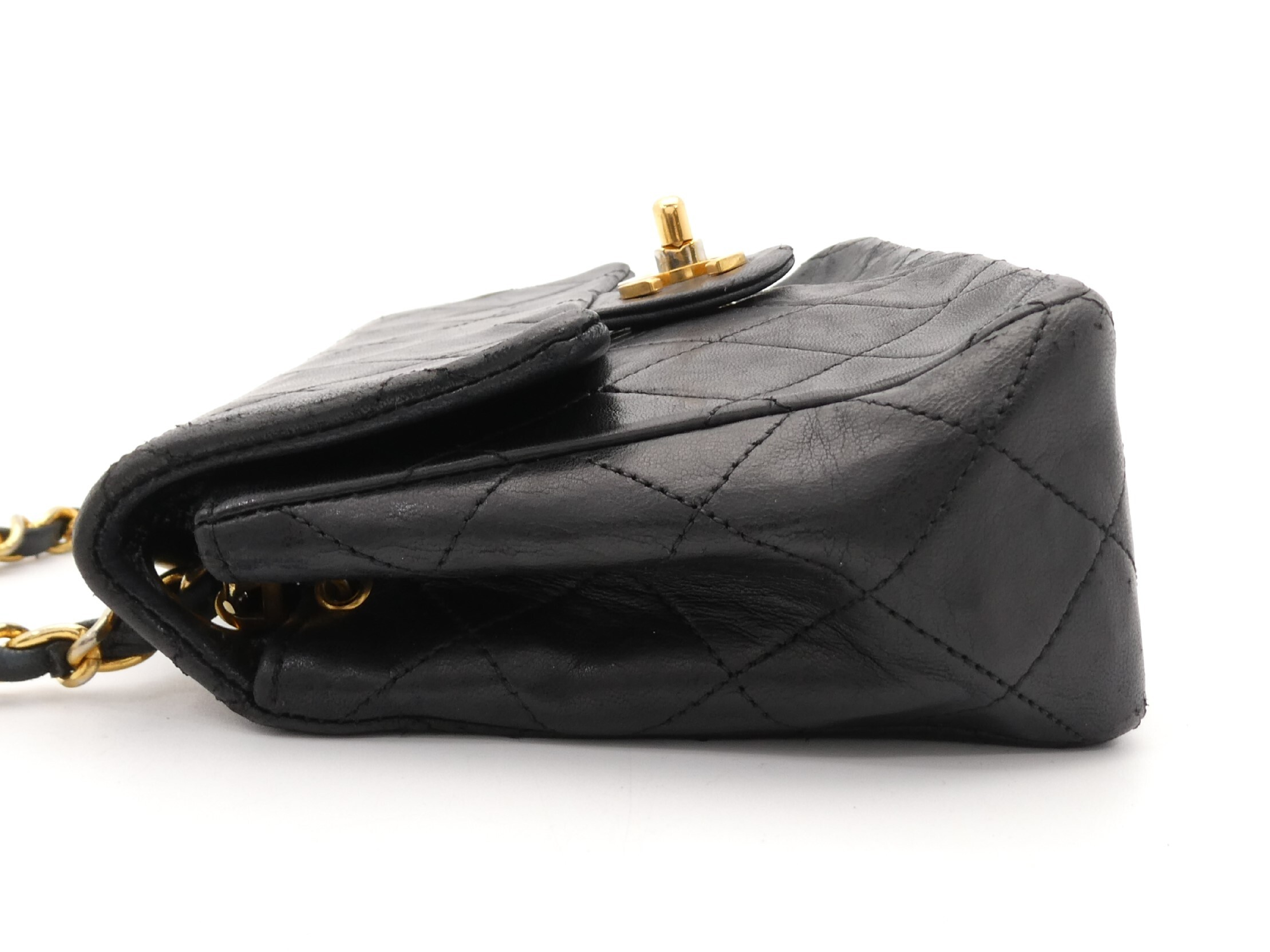 Mini Matelassé Coco Mark Turnlock Chain Shoulder Bag — view 3