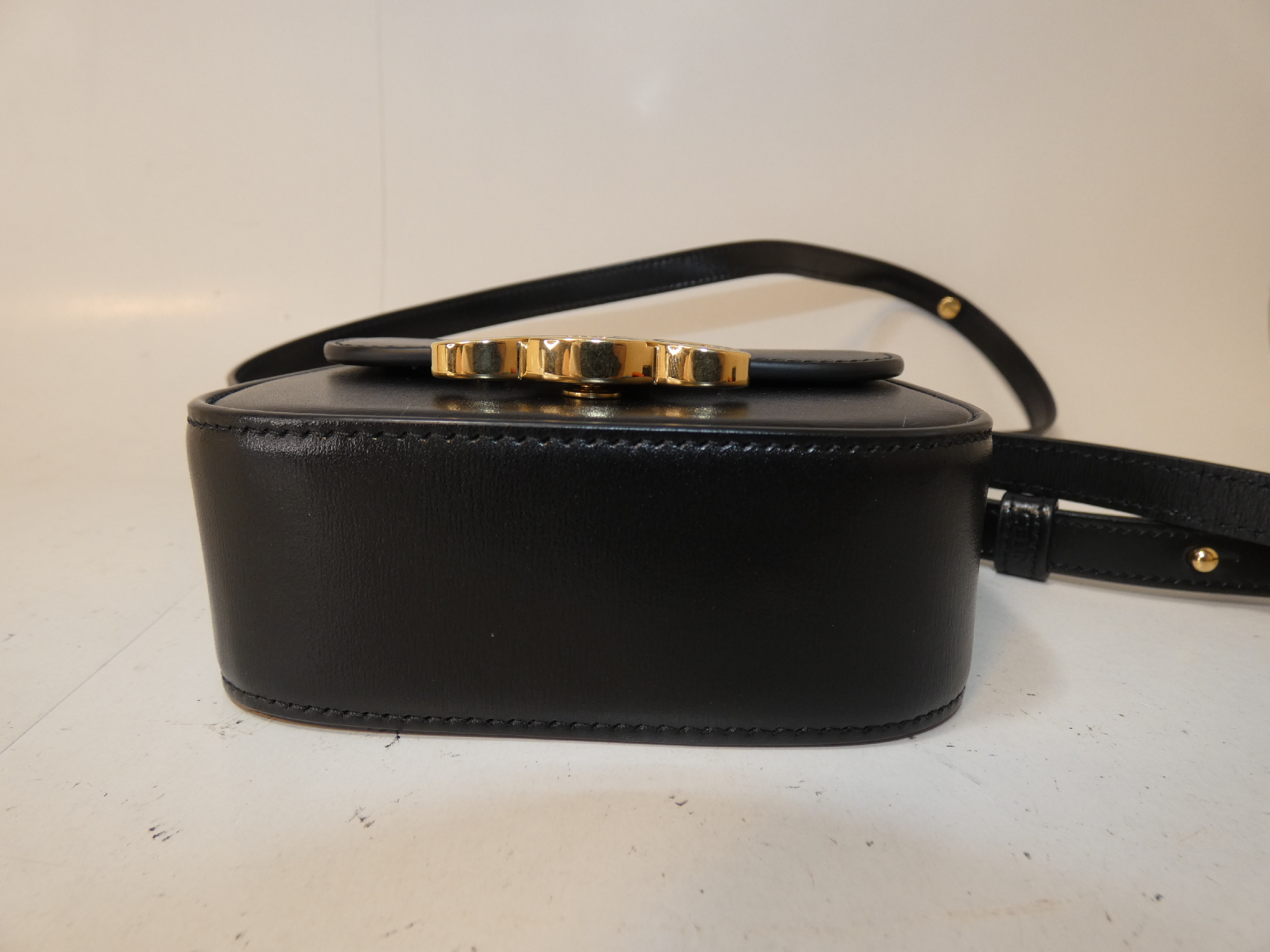 Triomphe Mini Claude Black Shoulder Bag — view 6