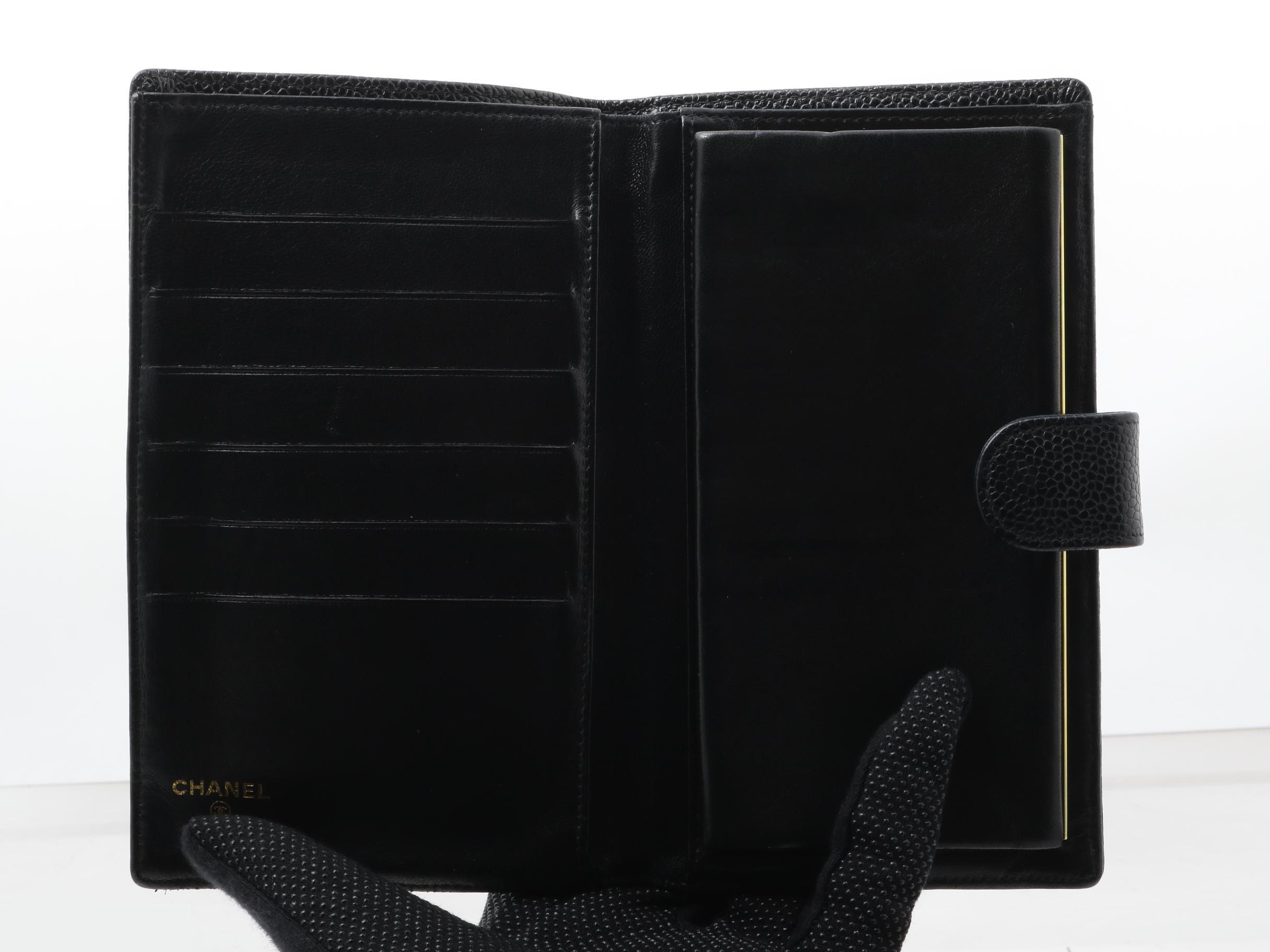 Caviar Coco Long Wallet (with sticker) — view 4