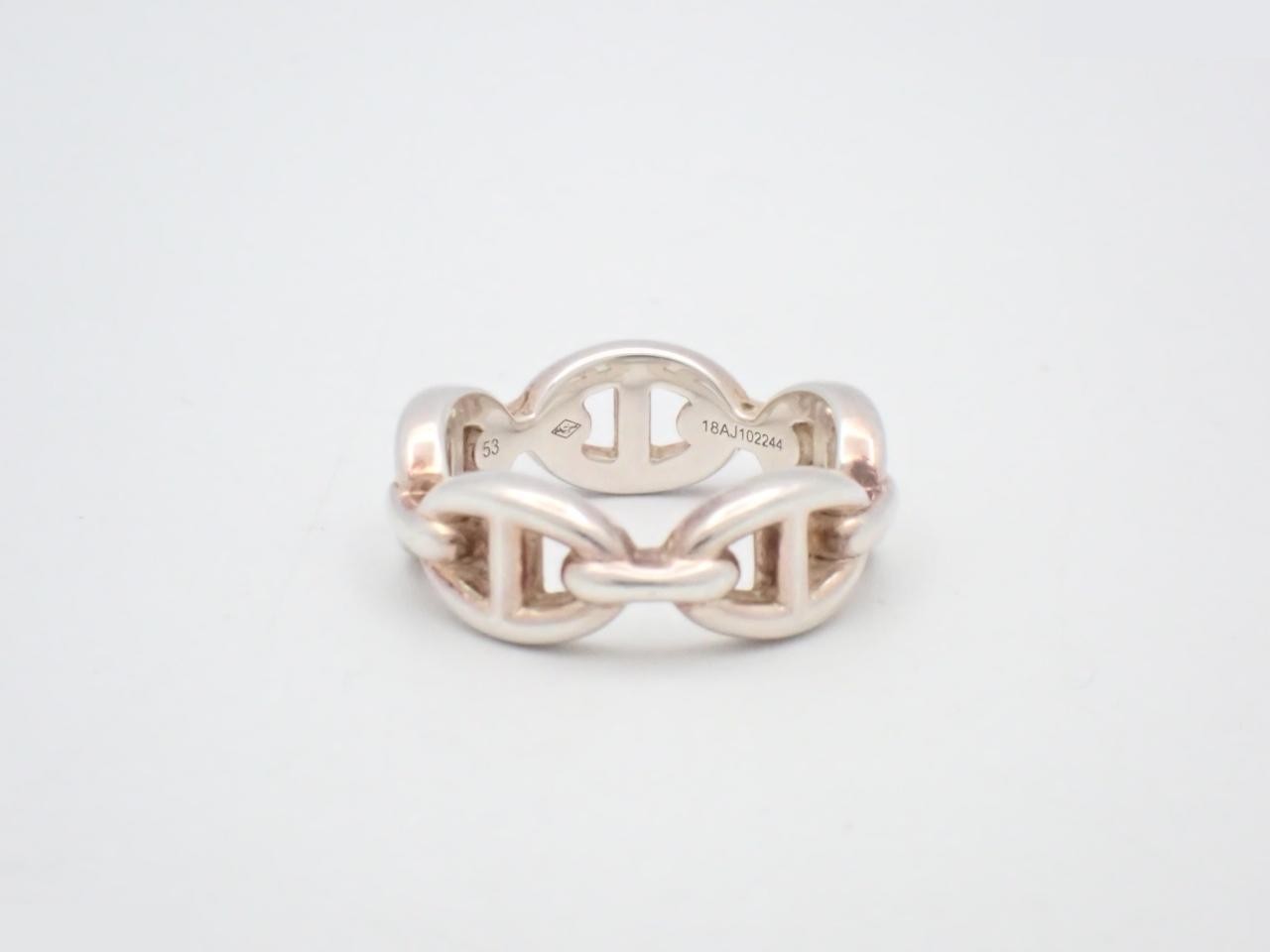 Ring, 925 sterling silver, Chaine d'Ancre design, 6.4g, hallmark 53 — view 2