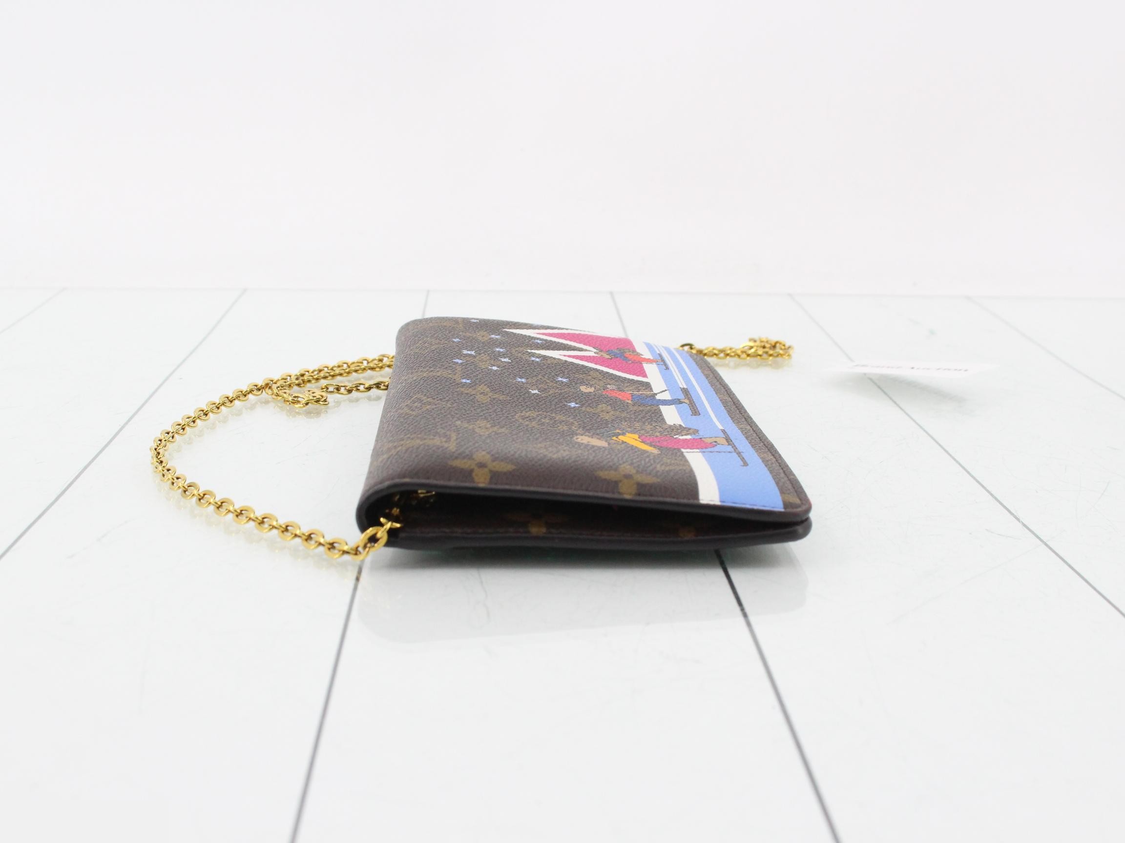 Monogram Pochette Weekend Chain Wallet — view 4